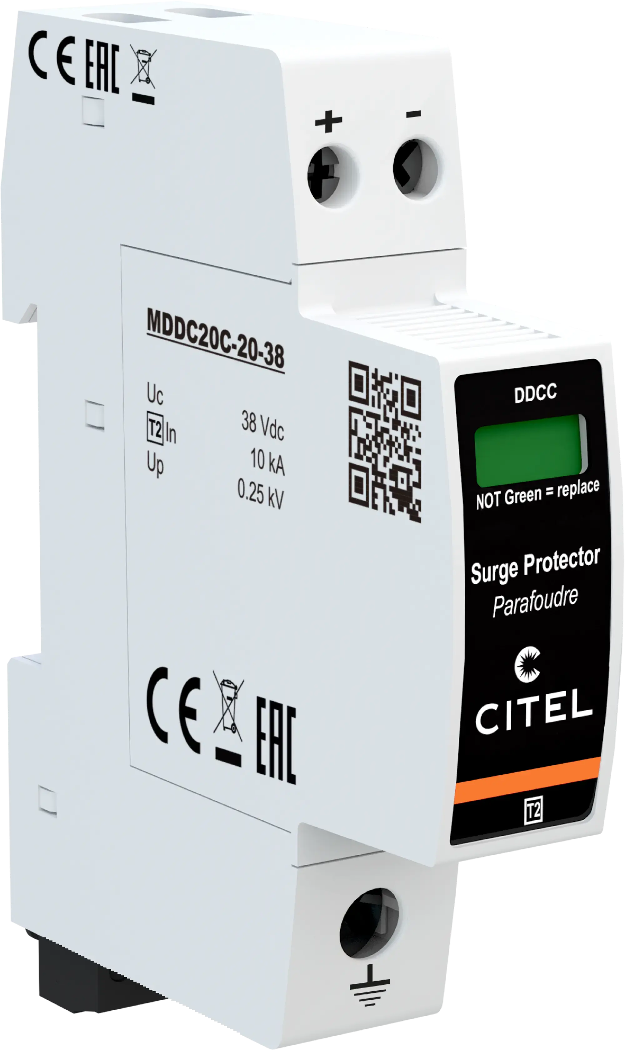 Citel 828210421 Überspannungsableiter 2-polig Typ 2 für DC-Anwendungen bis 38 VDC (img_001) Citel 828210421 Überspannungsableiter 2-polig Typ 2 für DC-Anwendungen bis 38 VDC (img_001)