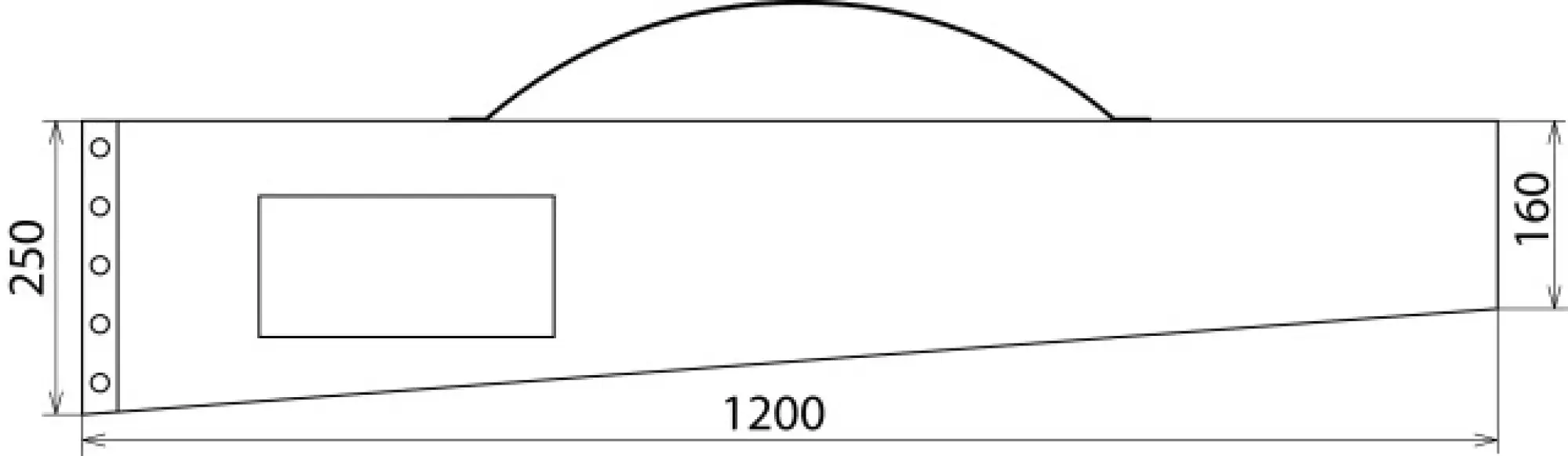 Dehn 766601 Artificial leather bag 1200x250x160mm (img_002)