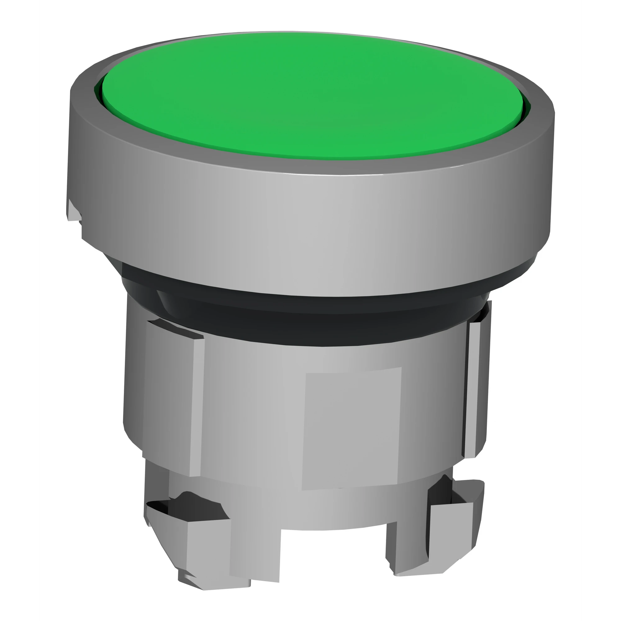 Schneider Electric ZB4BP38 Pushbutton, front element, Harmony XB4, metal, 22mm, green, unmarked, momentary, with protective cap, for insert label (img_007)