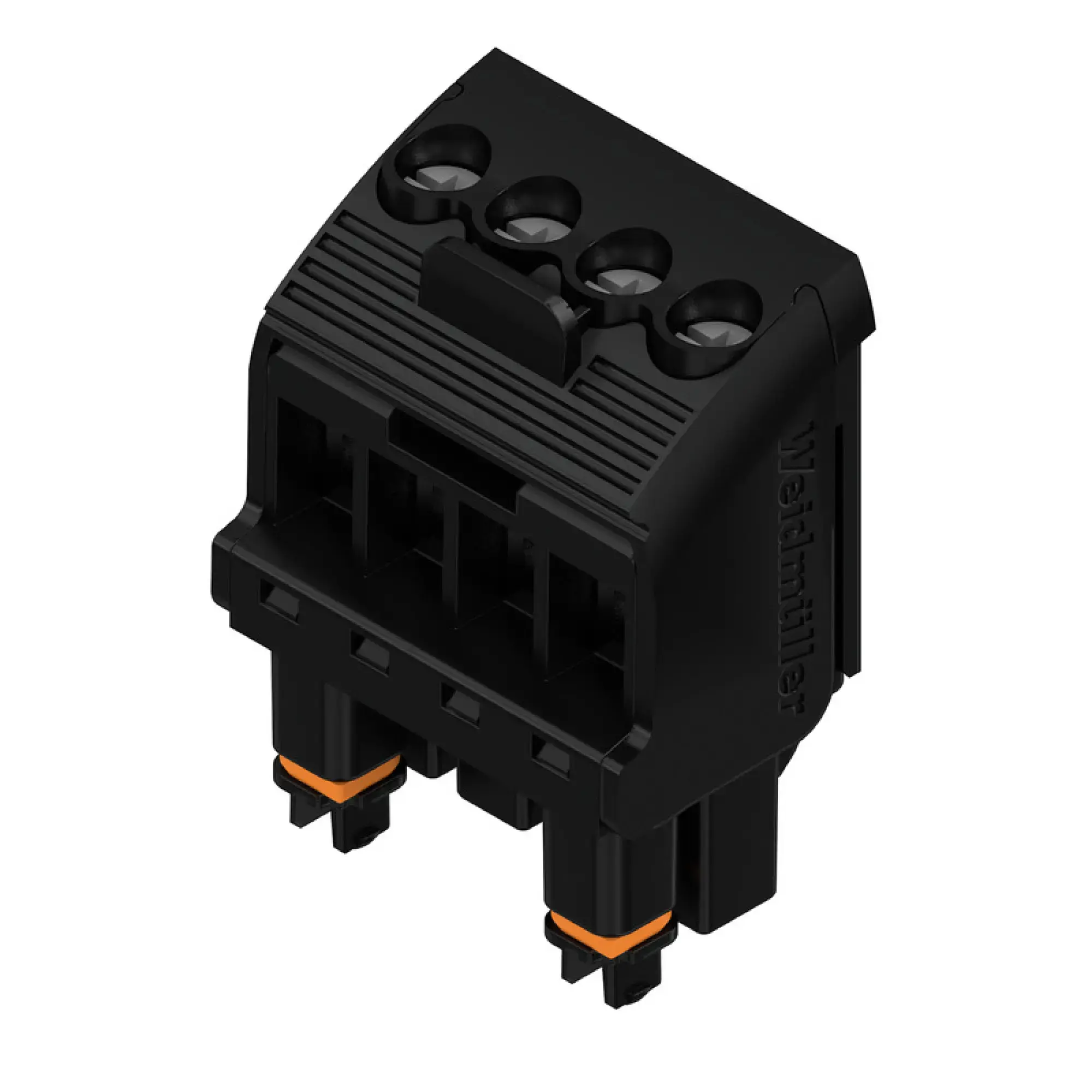 Weidmüller 1069350000 PCB connector (wire connection), 320 V, 10 A, Pitch in mm: 5.00, 3.31 mm², Number of poles: 4, Clamping yoke connection, Box (img_001)
