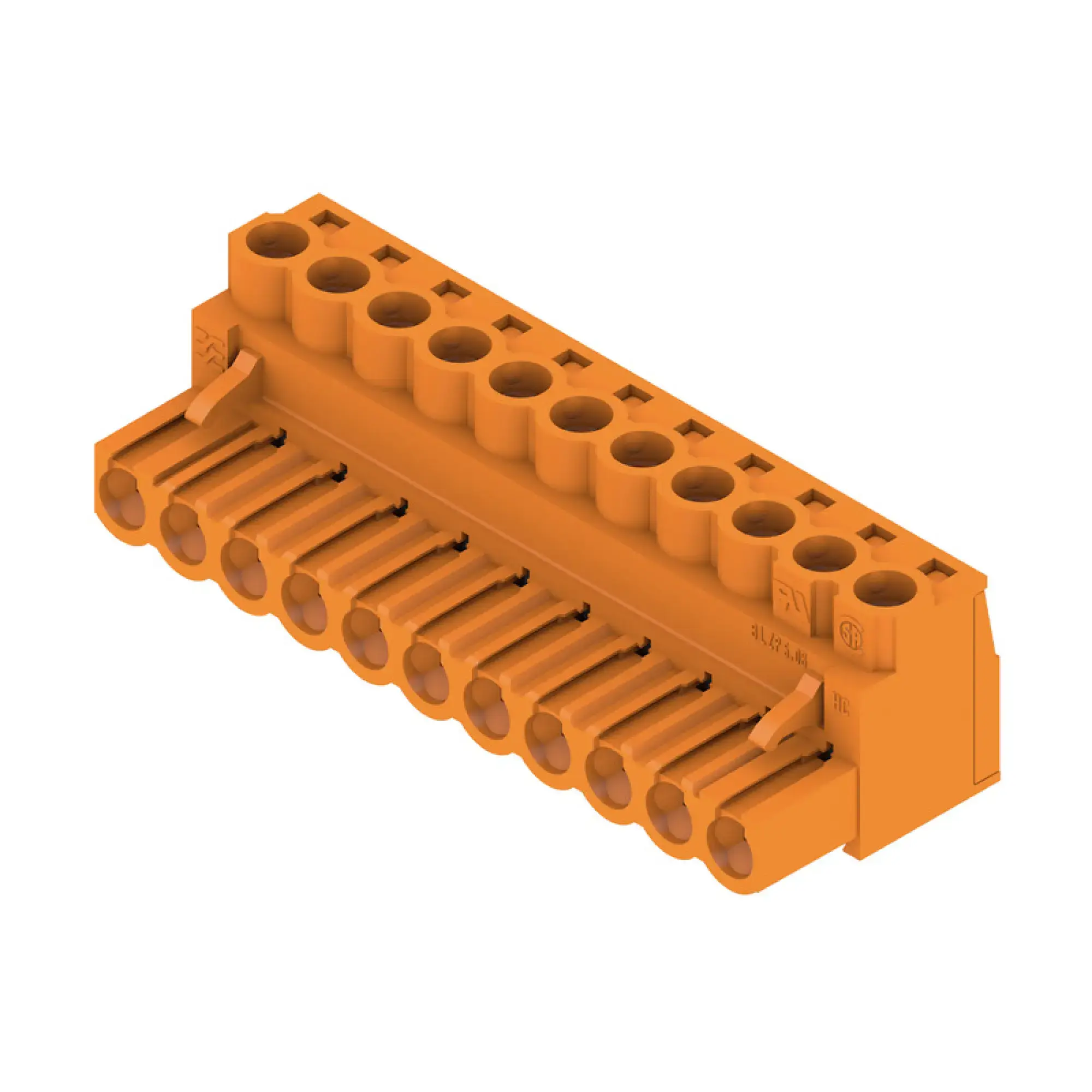 Weidmüller 1943670000 PCB connector (wire connection), 320 V, 23 A, Pitch in mm: 5.08, 4 mm², Number of poles: 11, Clamping yoke connection, Box (img_001)