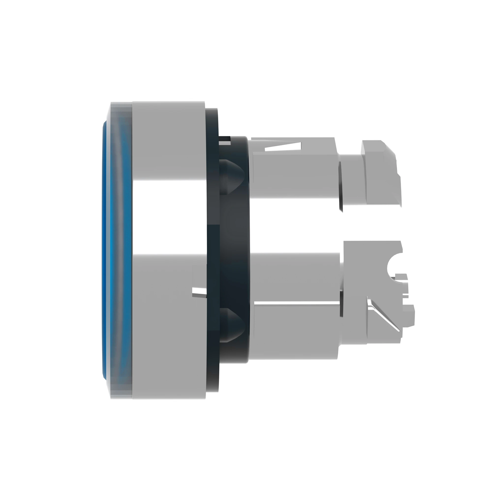 Schneider Electric ZB4BH063 Illuminated Push Button, Front Element, Harmony XB4, Metal, 22mm, blue, unlabeled, for universal LED, latching (img_007)