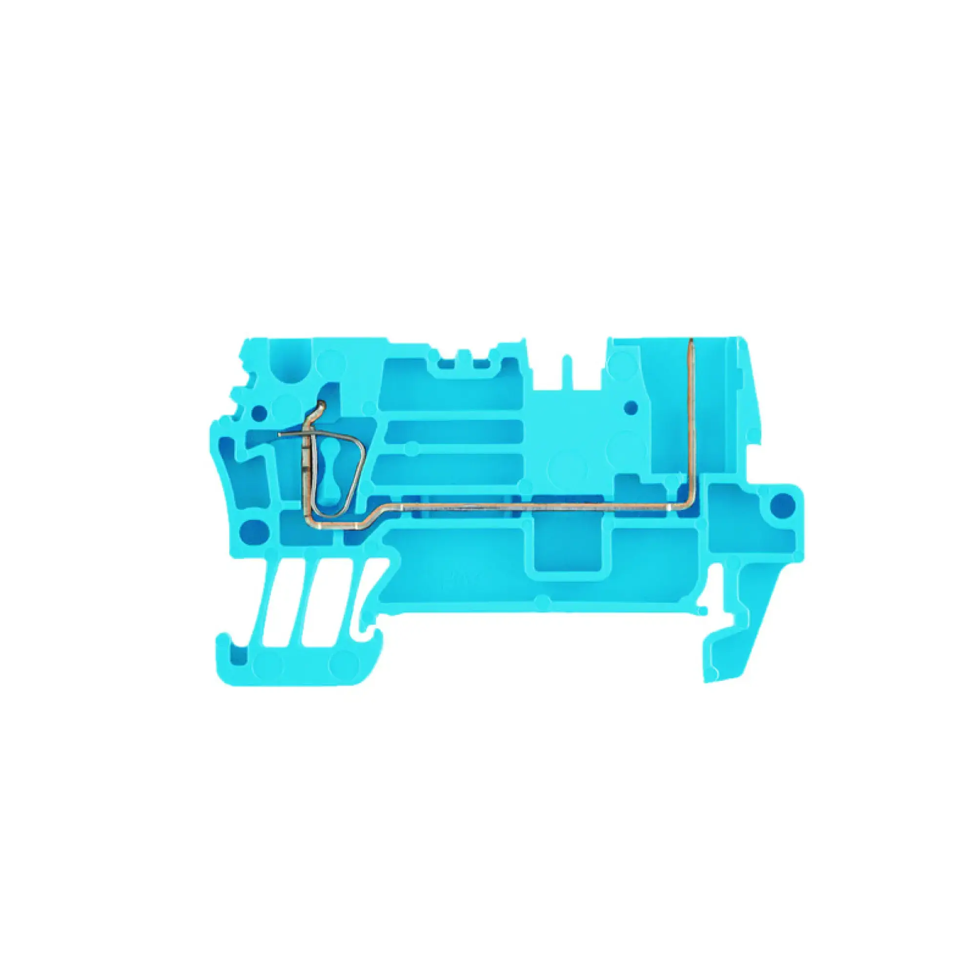 Weidmüller 1295550000 Pluggable terminal, Plug-in connection, Tension-clamp connection, blue, 2.5, 2.5 mm², 24 A, Number of connections: 2, Number of levels: 1, TS 35, V-0, (img_001)