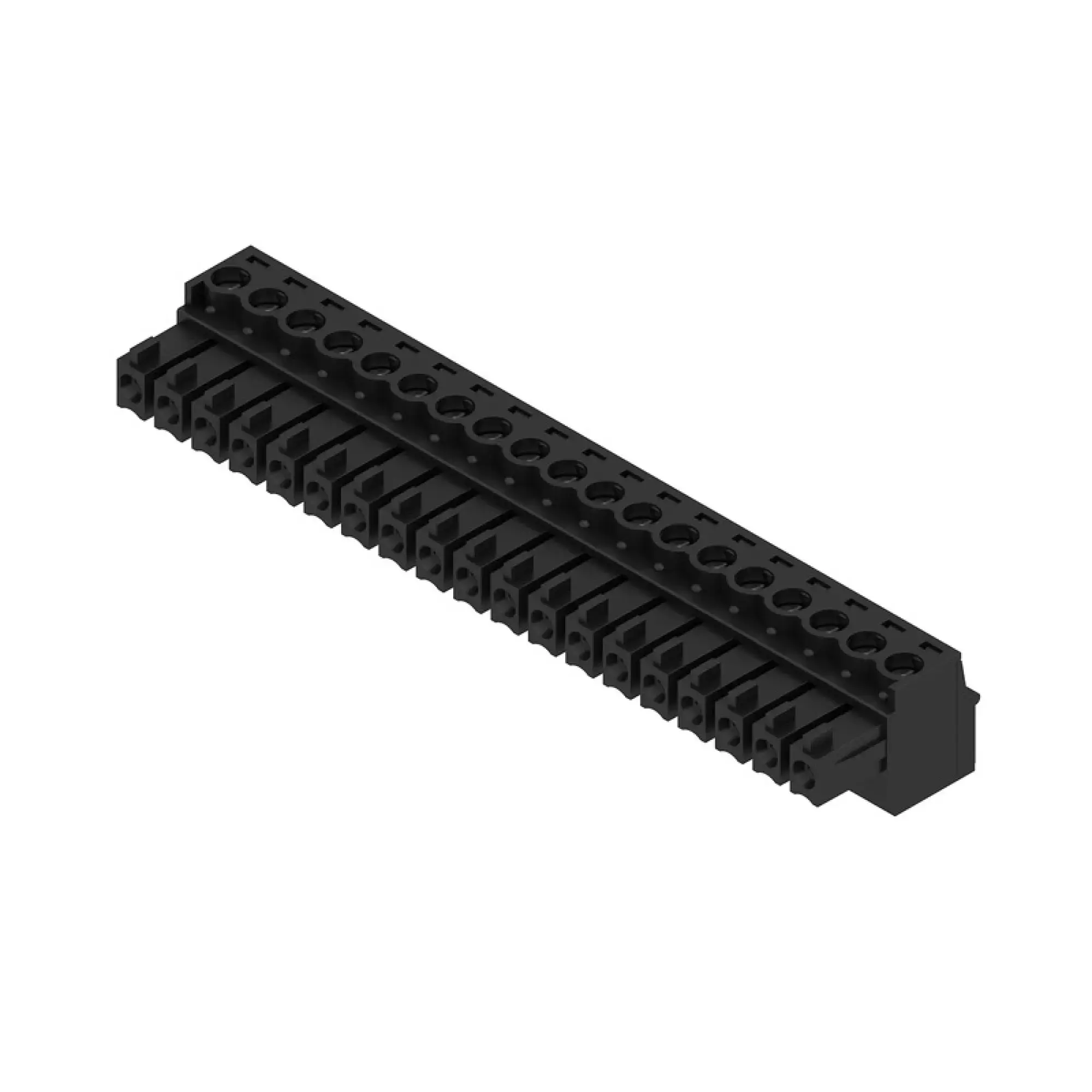 Weidmüller 1940990000 PCB connector (wire connection), 160 V, 17.5 A, Pitch in mm: 3.81, 1.5 mm², Number of poles: 19, Clamping yoke connection, Box (img_001) Weidmüller 1940990000 PCB connector (wire connection), 160 V, 17.5 A, Pitch in mm: 3.81, 1.5 mm², Number of poles: 19, Clamping yoke connection, Box (img_001)