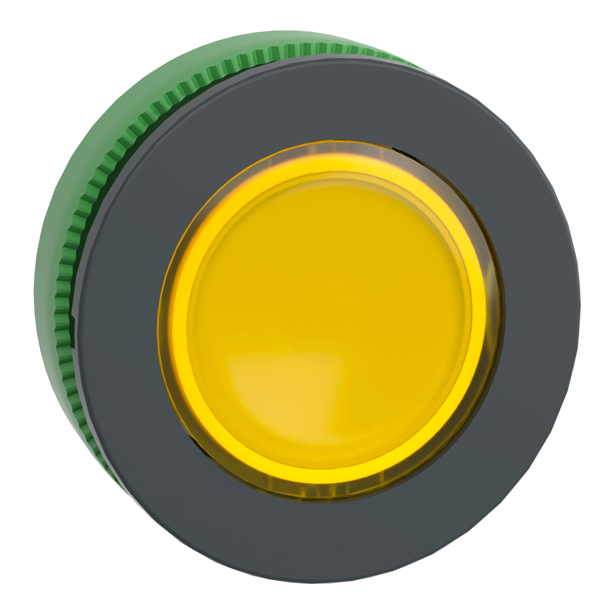 Schneider Electric ZB5FW383 Illuminated push button, front element, Harmony XB5F, plastic, 30mm, yellow, for universal LED (img_001)
