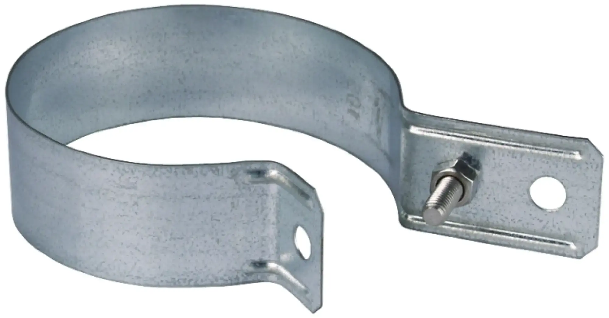 Dehn 420100 Downpipe clamp D 100mm, St/tZn with connection bore D 11mm (img_001)