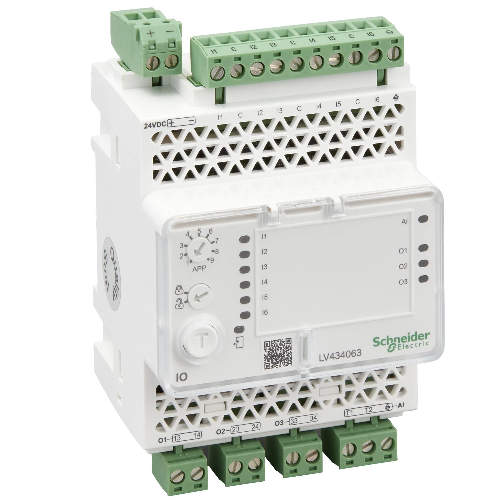 Schneider Electric LV434063 Modular I/O (6DI, 3O/P, 1AI) (img_001) Schneider Electric LV434063 Modular I/O (6DI, 3O/P, 1AI) (img_001)
