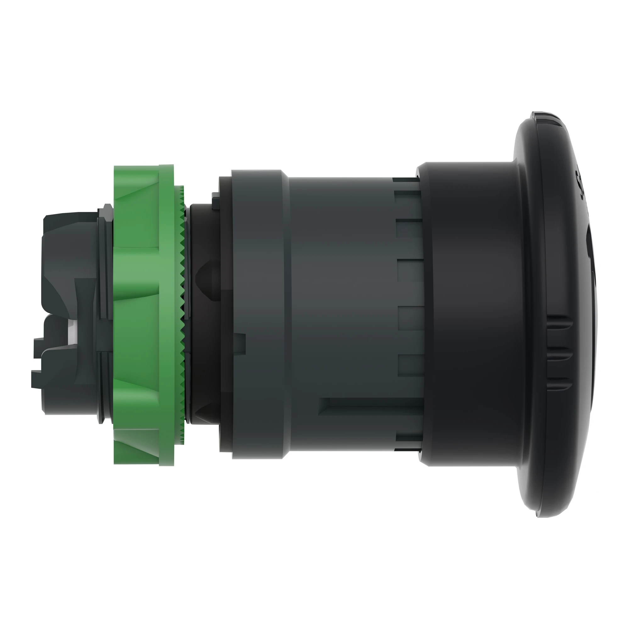 Schneider Electric ZB5AS52 Mushroom Pushbutton, Front Element, Harmony XB5, Plastic, 22mm, Black, Mushroom 40mm, Turn-to-Release (img_002)
