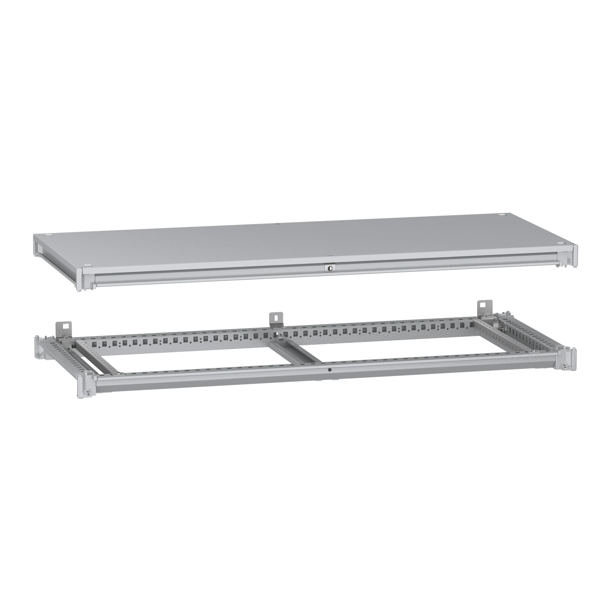 Schneider Electric NSYSFNC125 Lower and upper frame, PanelSeT SFN, for electrical enclosures W 1200 x D 500 mm, including roof (img_001)