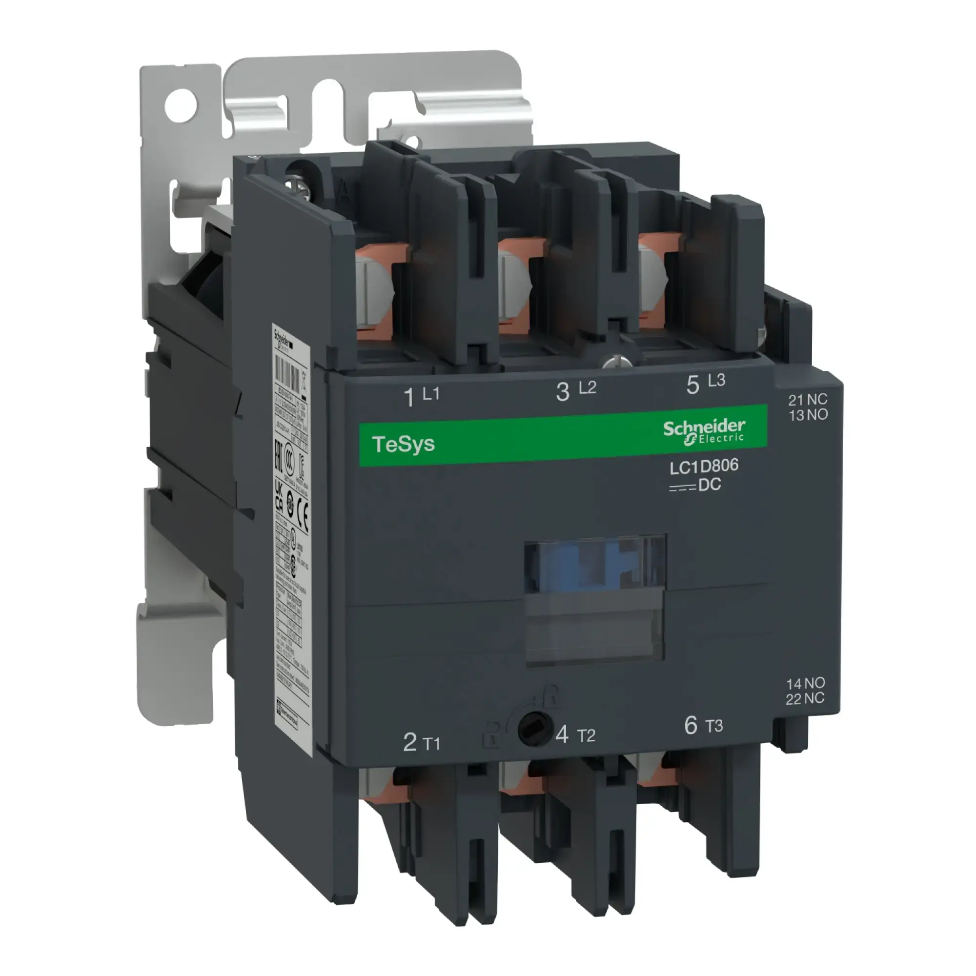 Schneider Electric LC1D806BD Power contactor LC1D 3p, +1NO+1NC, 37 kW, 80 A, 400 V AC3, coil 24 V DC (img_002)