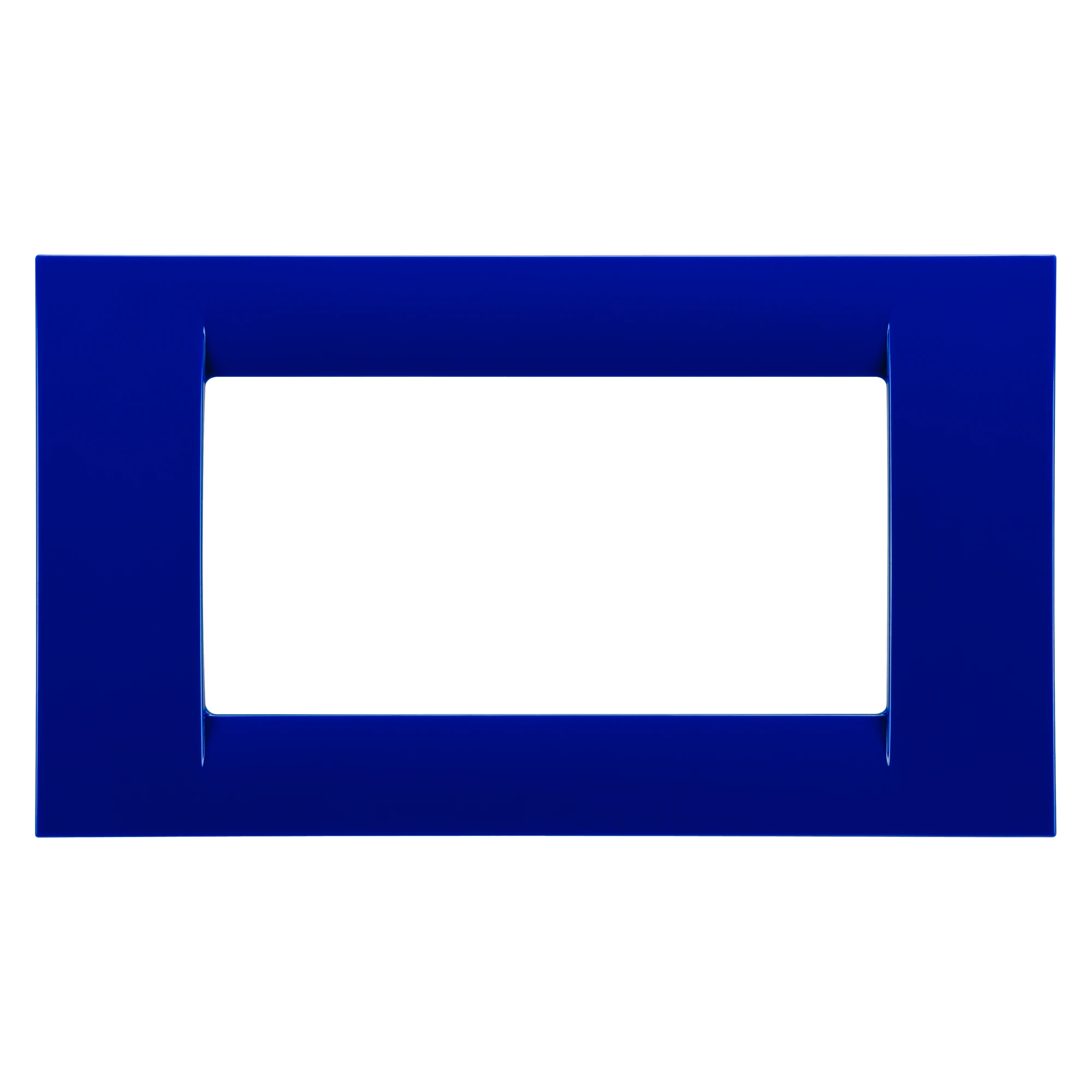 GEWISS GW22174 VIRNA PLATE - IN TECHNOPOLYMER GLOSS FINISHING - 4 GANG - JAZZ BLUE - SYSTEM (img_001)