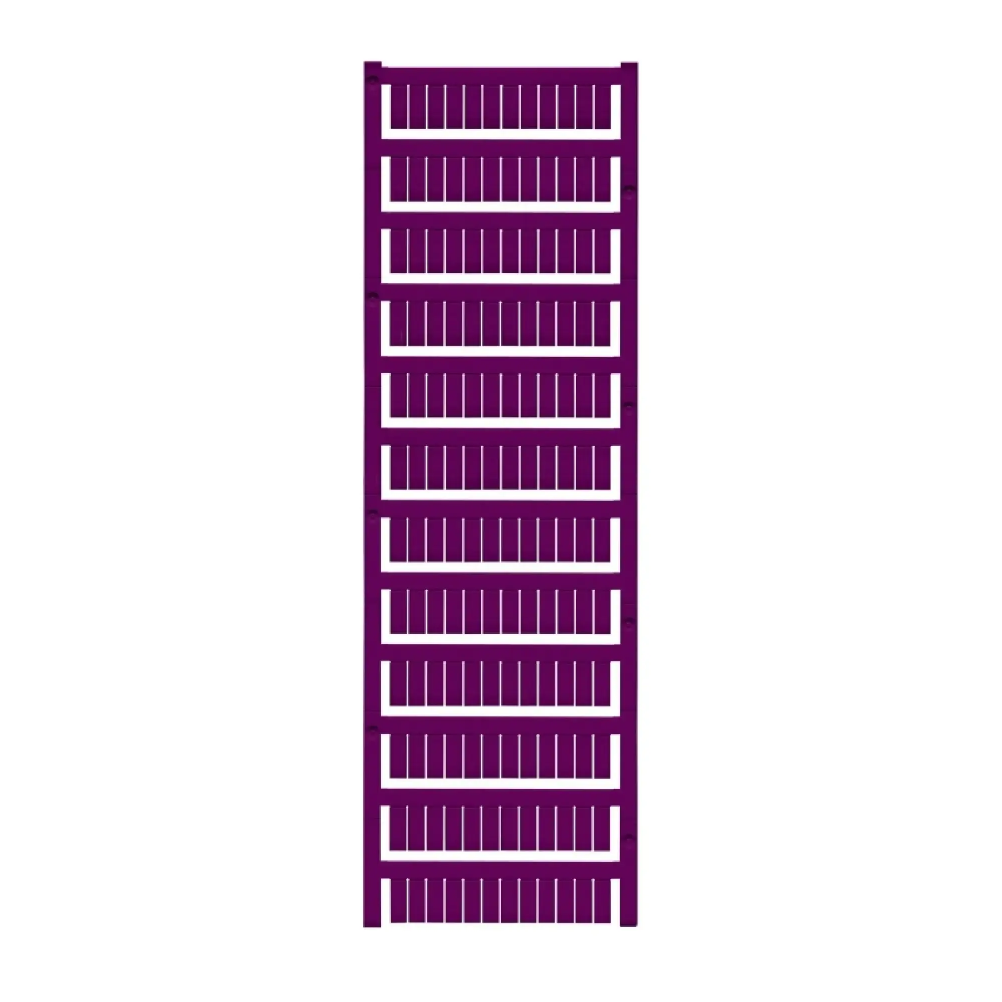 Weidmüller 1773551689 Terminal marking, violet, Pitch in mm: 6.00, Printed characters: neutral, Width: 6 mm, Height: 12 mm (img_001) Weidmüller 1773551689 Terminal marking, violet, Pitch in mm: 6.00, Printed characters: neutral, Width: 6 mm, Height: 12 mm (img_001)