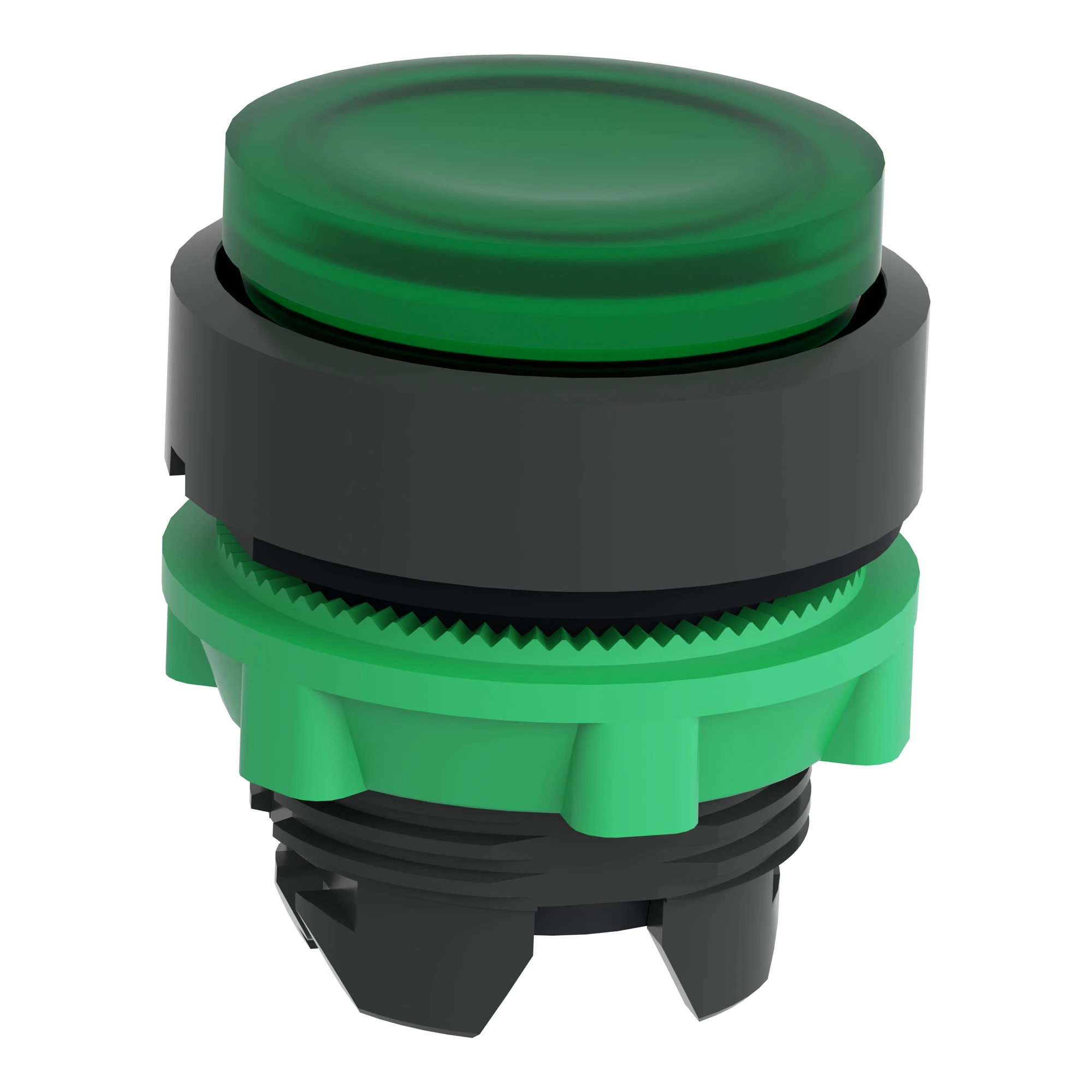 Schneider Electric ZB5AH33 Illuminated pushbutton, front element, Harmony XB5, plastic, 22mm, green, protruding, for universal LED, latching (img_003)