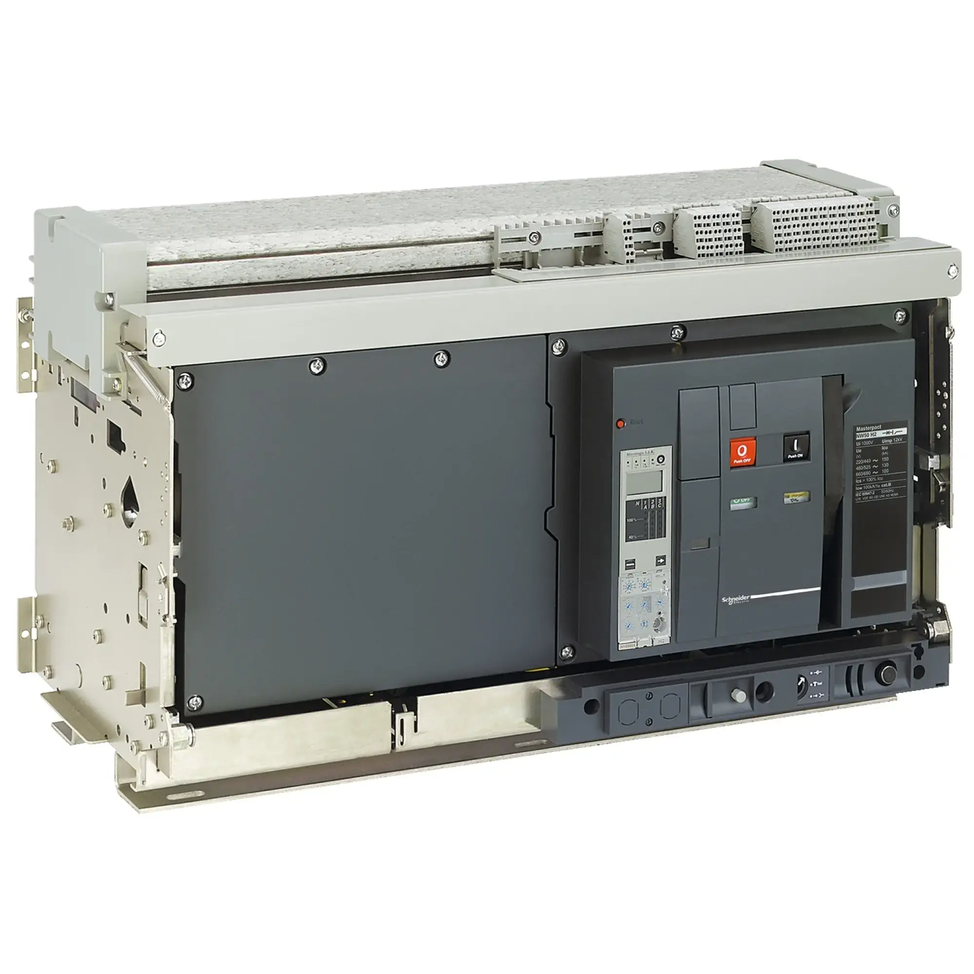 Schneider Electric 48341 MasterPact NWb 4000A HA Icm=187kA/690V 4P Withdrawable Circuit Breaker Basic Unit (img_002)