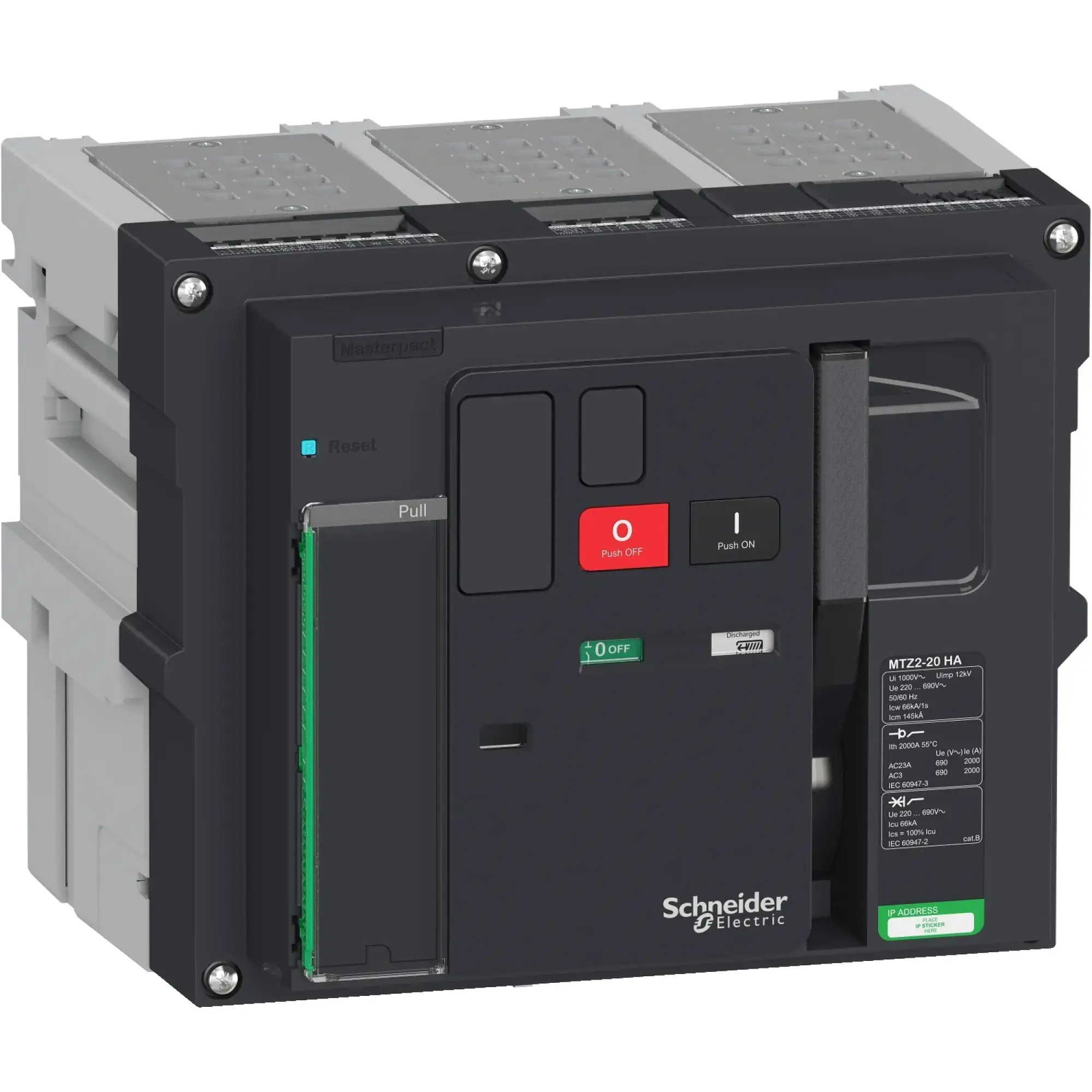 Schneider Electric LV848291 MasterPact MTZ2 2000A HA Icm=145kA/690V 3P Basic Switch Withdrawable (img_002) Schneider Electric LV848291 MasterPact MTZ2 2000A HA Icm=145kA/690V 3P Basic Switch Withdrawable (img_002)