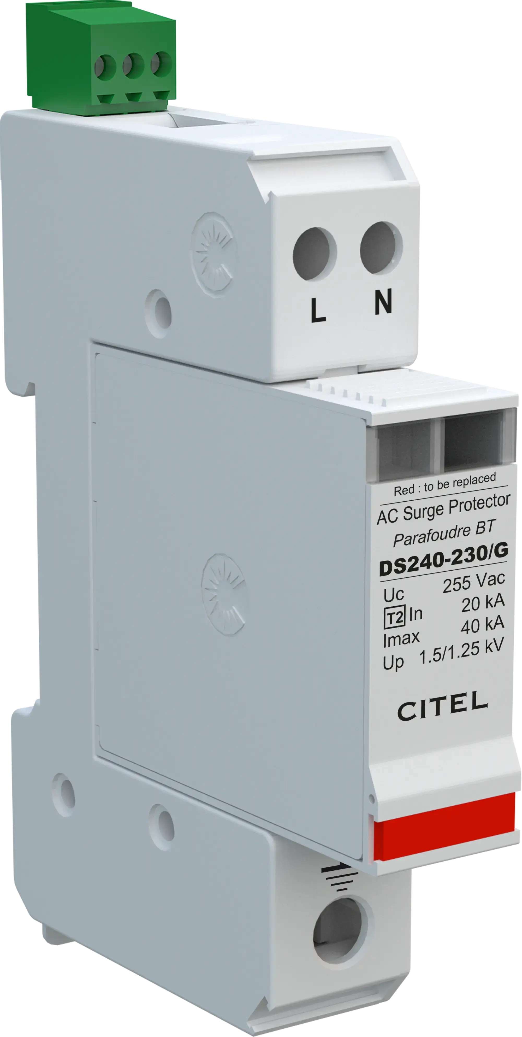 Citel 311731 Überspannungsableiter 2-polig Typ 2 für 230/400 V TN-TT Netze, kompakte Bauform (img_001) Citel 311731 Überspannungsableiter 2-polig Typ 2 für 230/400 V TN-TT Netze, kompakte Bauform (img_001)