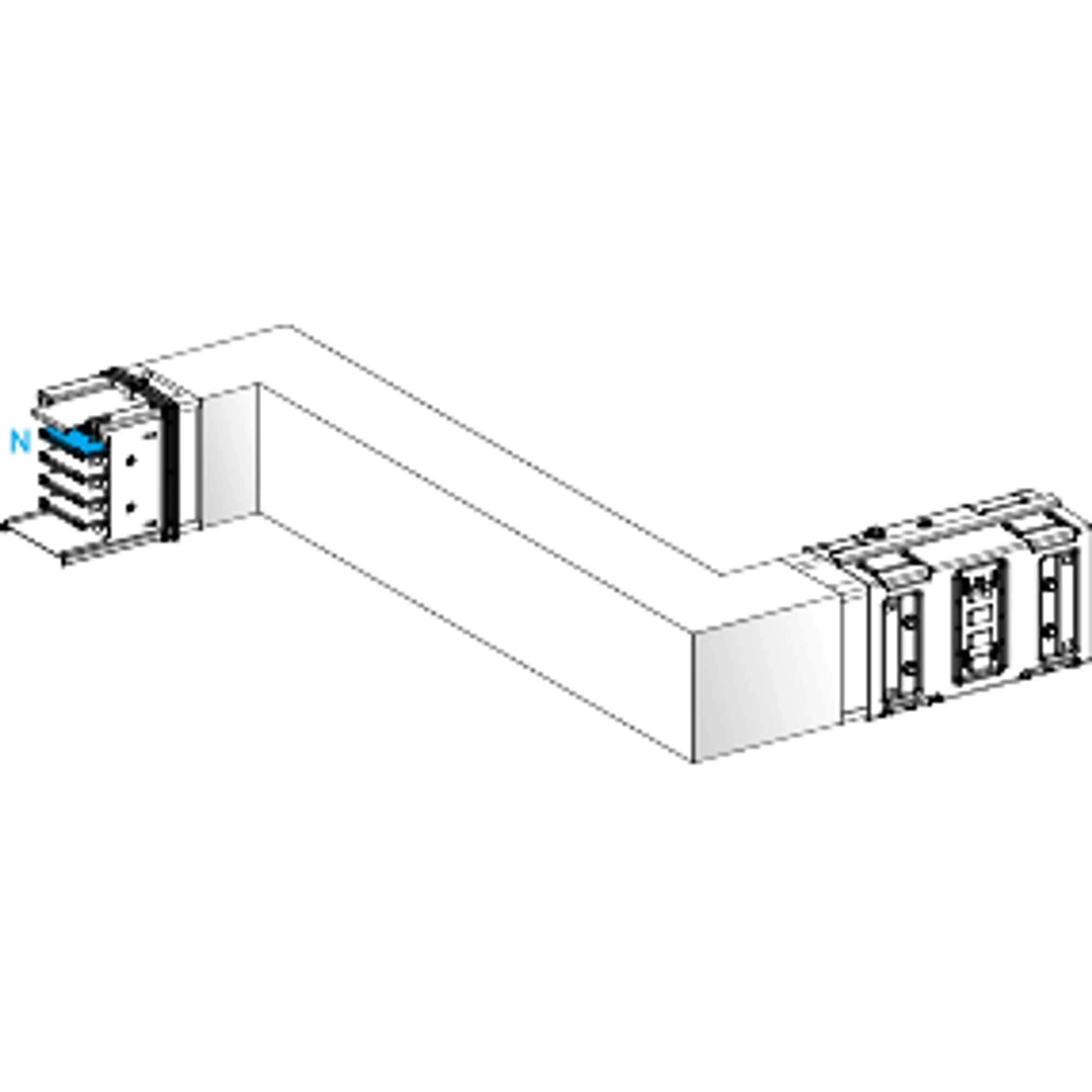 Schneider Electric KSA630DZCH41A KSA C-element, 630A, vertical, right-left, selectable length (img_001)