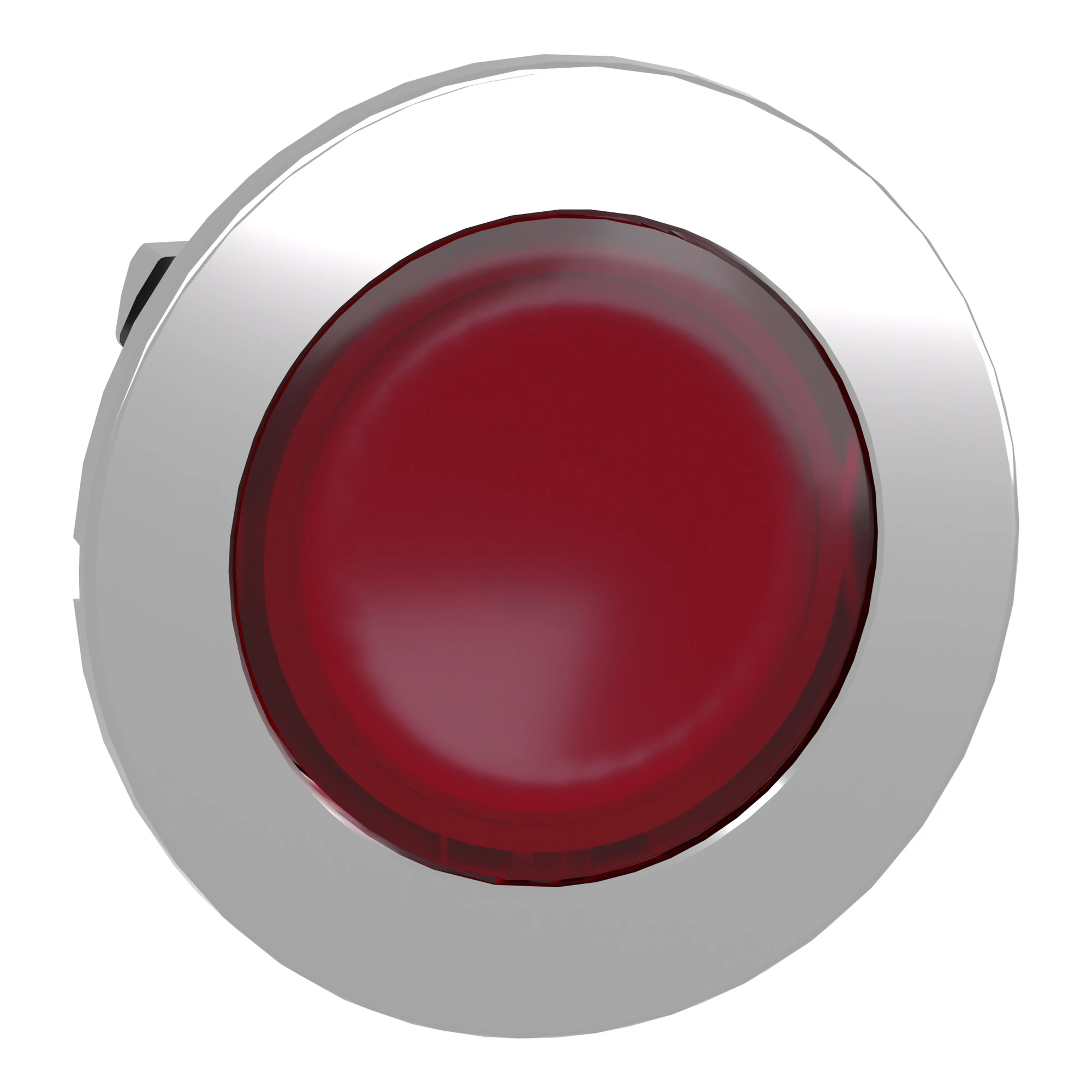 Schneider Electric ZB4FV043 Pilot light, front element, Harmony XB4F, metal, 30mm, red, for universal LED, smooth dome (img_001)