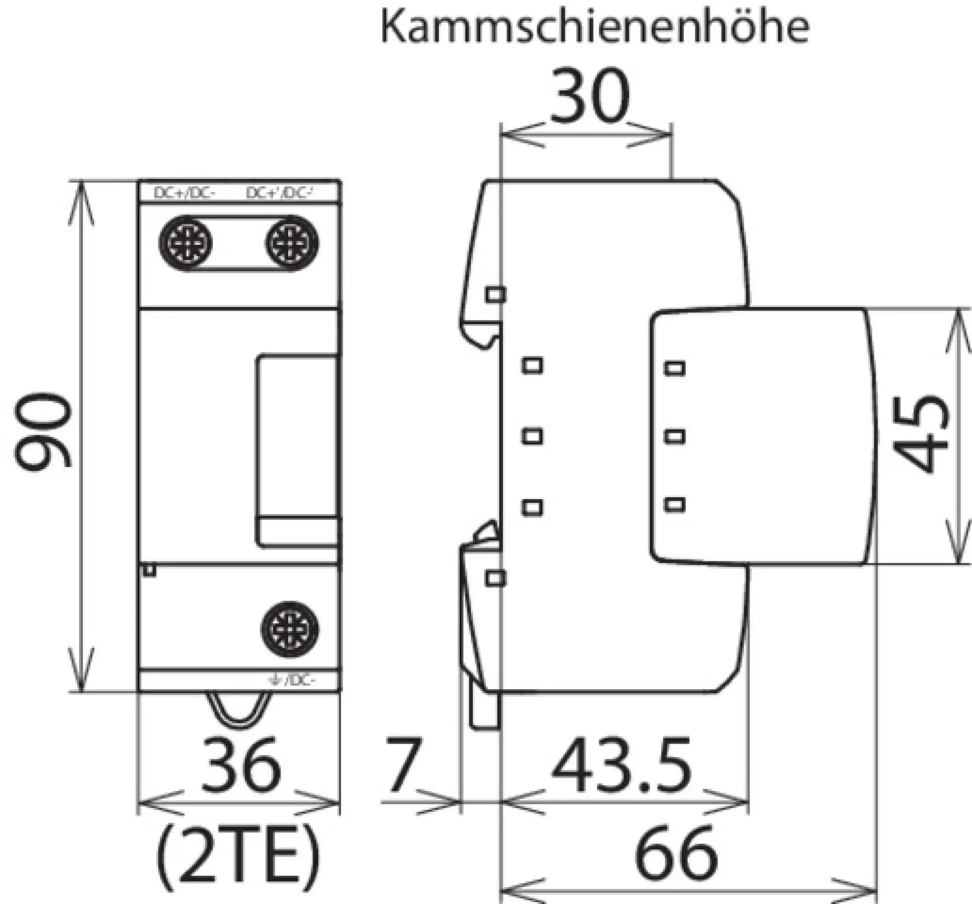 Dehn 971122 Coord. lightn. current arrester Type 1 DEHNsecure M for d.c. circuits (img_004) Dehn 971122 Coord. lightn. current arrester Type 1 DEHNsecure M for d.c. circuits (img_004)