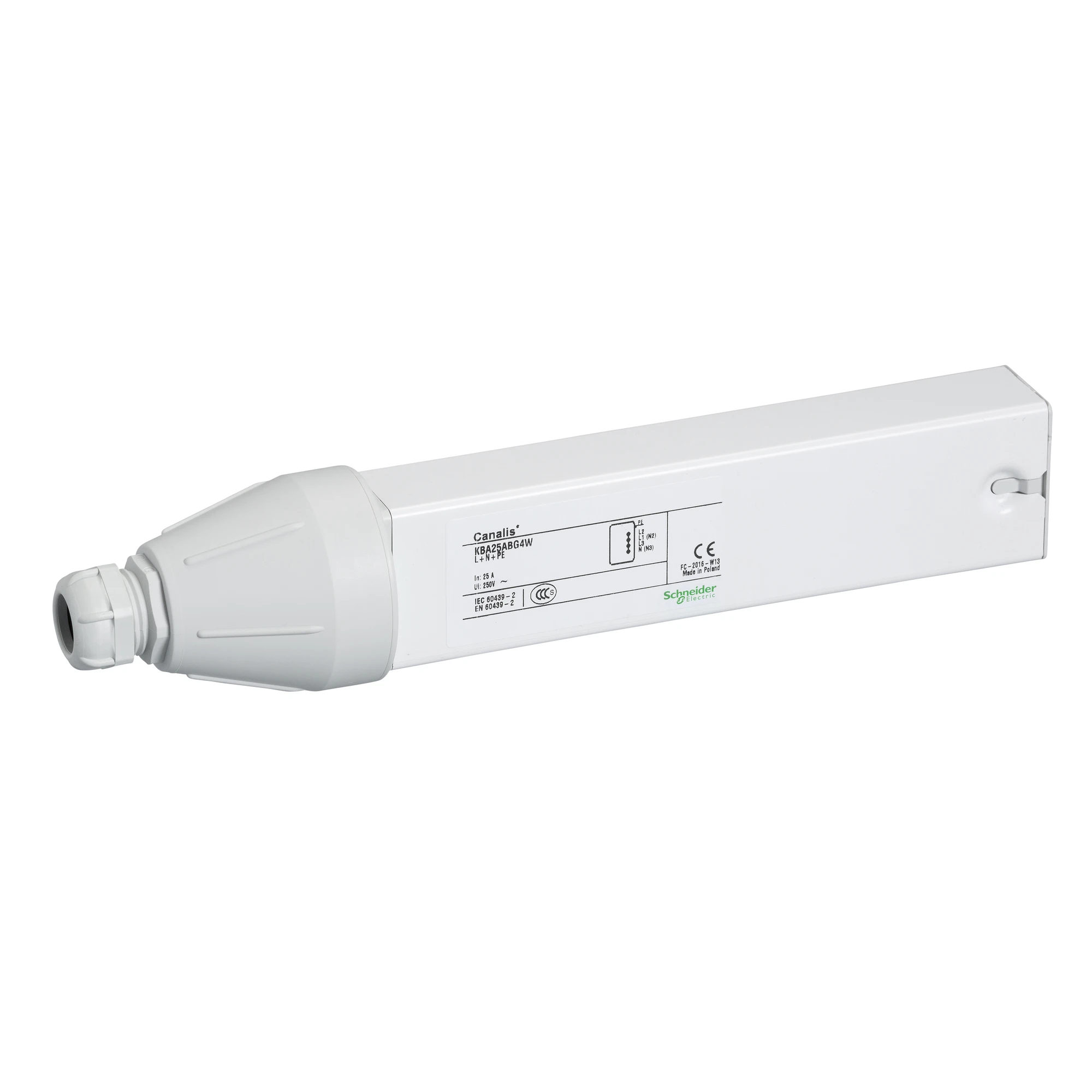 Schneider Electric KBA25ABG4W KBA, End Feed, 25A, Left-Mounted (img_001)