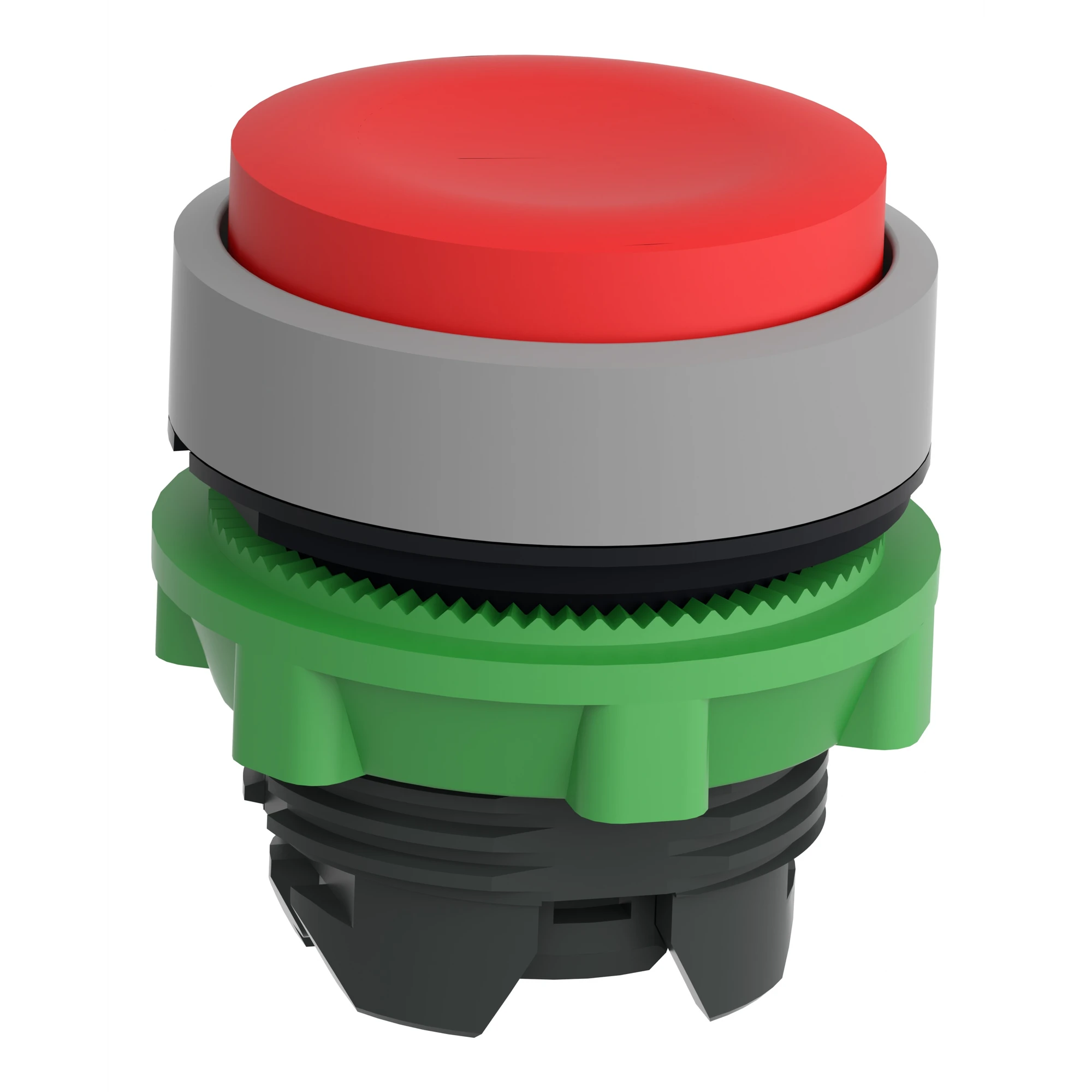 Schneider Electric ZB5AH4C0 Pushbutton, Front element, Harmony XB5, Plastic, 22mm, red, black, unmarked, protruding, latching (img_004)