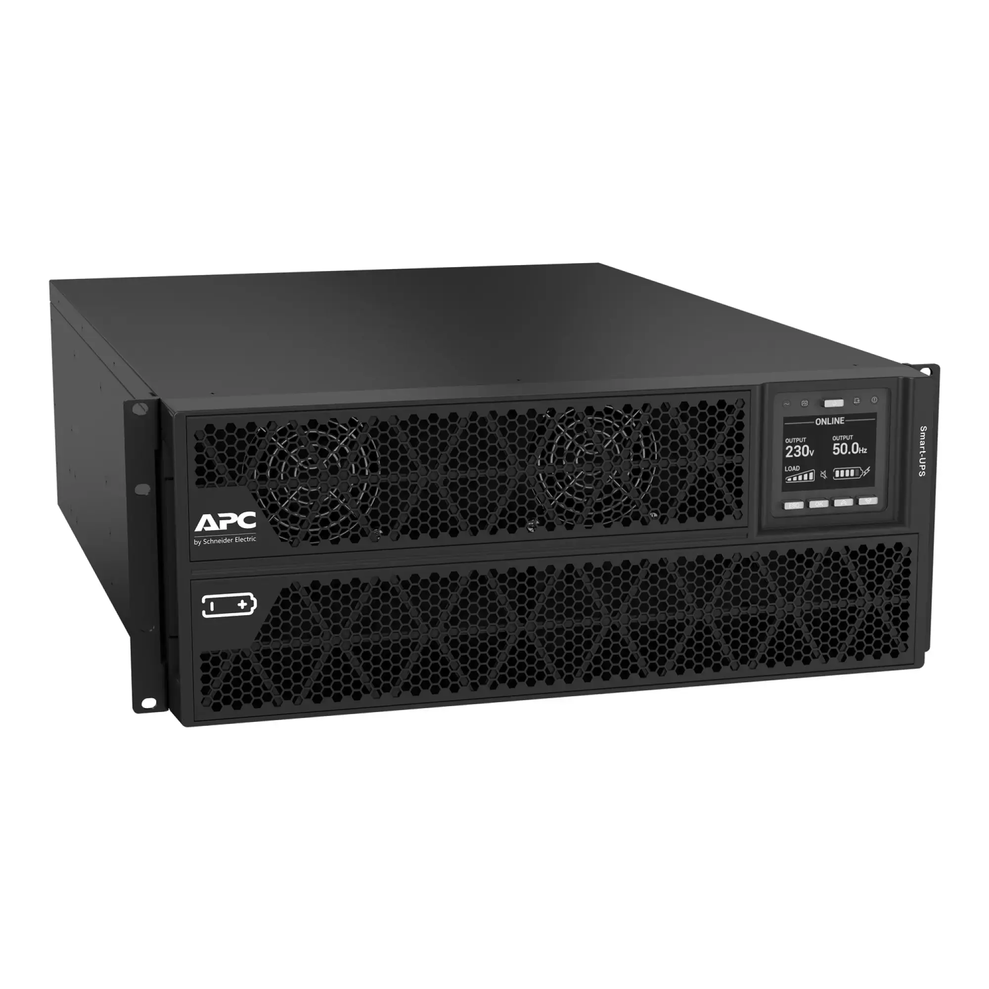 APC SRTG5KXLI Smart-UPS On-Line, 5kVA/5kW, Rack/Tower, 230V, 2x IEC C13+1x IEC C19+Festverdrahtung 3-adrig (1P+N+E) Ausg., Netzwerkkarte, ohne Rack-Einbausatz (img_004)