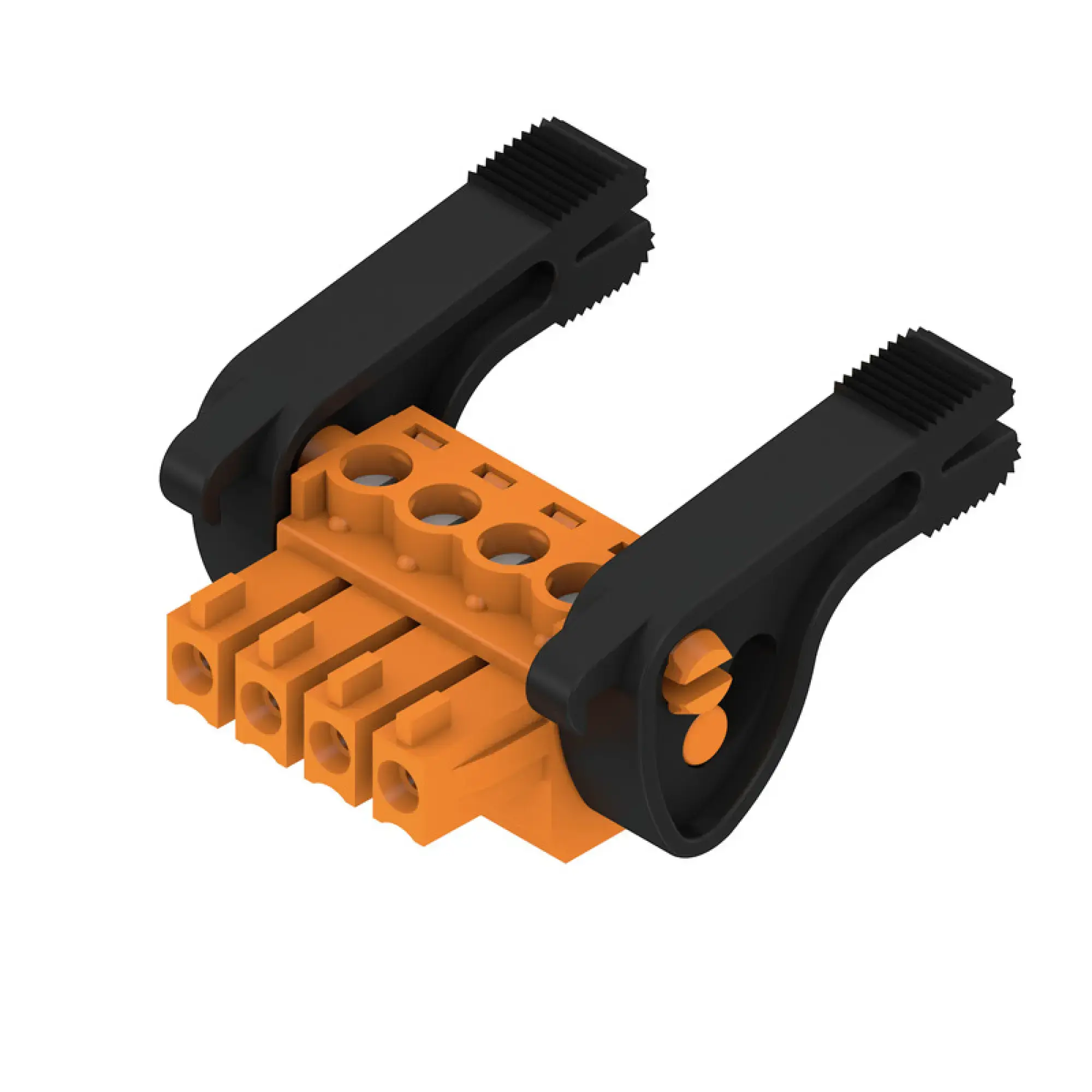 Weidmüller 2442310000 PCB connector (wire connection), 160 V, 17.5 A, Pitch in mm: 3.81, 1.5 mm², Number of poles: 4, Clamping yoke connection, Box (img_001)