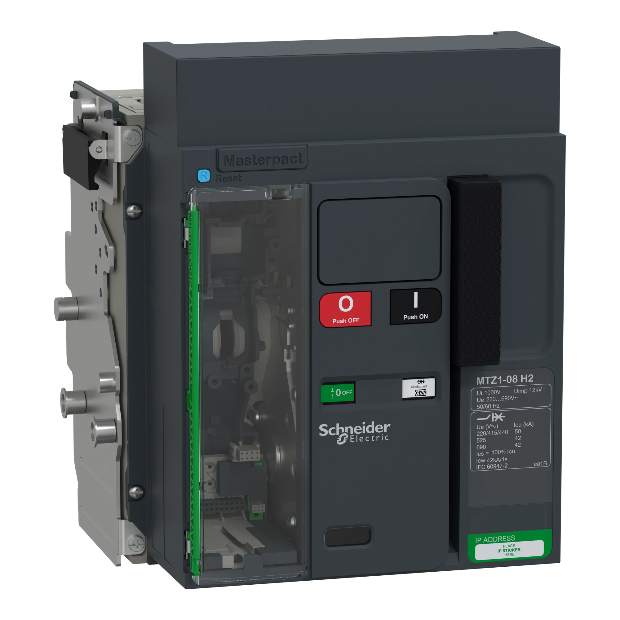 Schneider Electric LV947211 MasterPacT MTZ1 08 800A H2 50kA/440VAC (Icu) 3P Grundschalter Einschub für MicroLogic Active (img_001) Schneider Electric LV947211 MasterPacT MTZ1 08 800A H2 50kA/440VAC (Icu) 3P Grundschalter Einschub für MicroLogic Active (img_001)