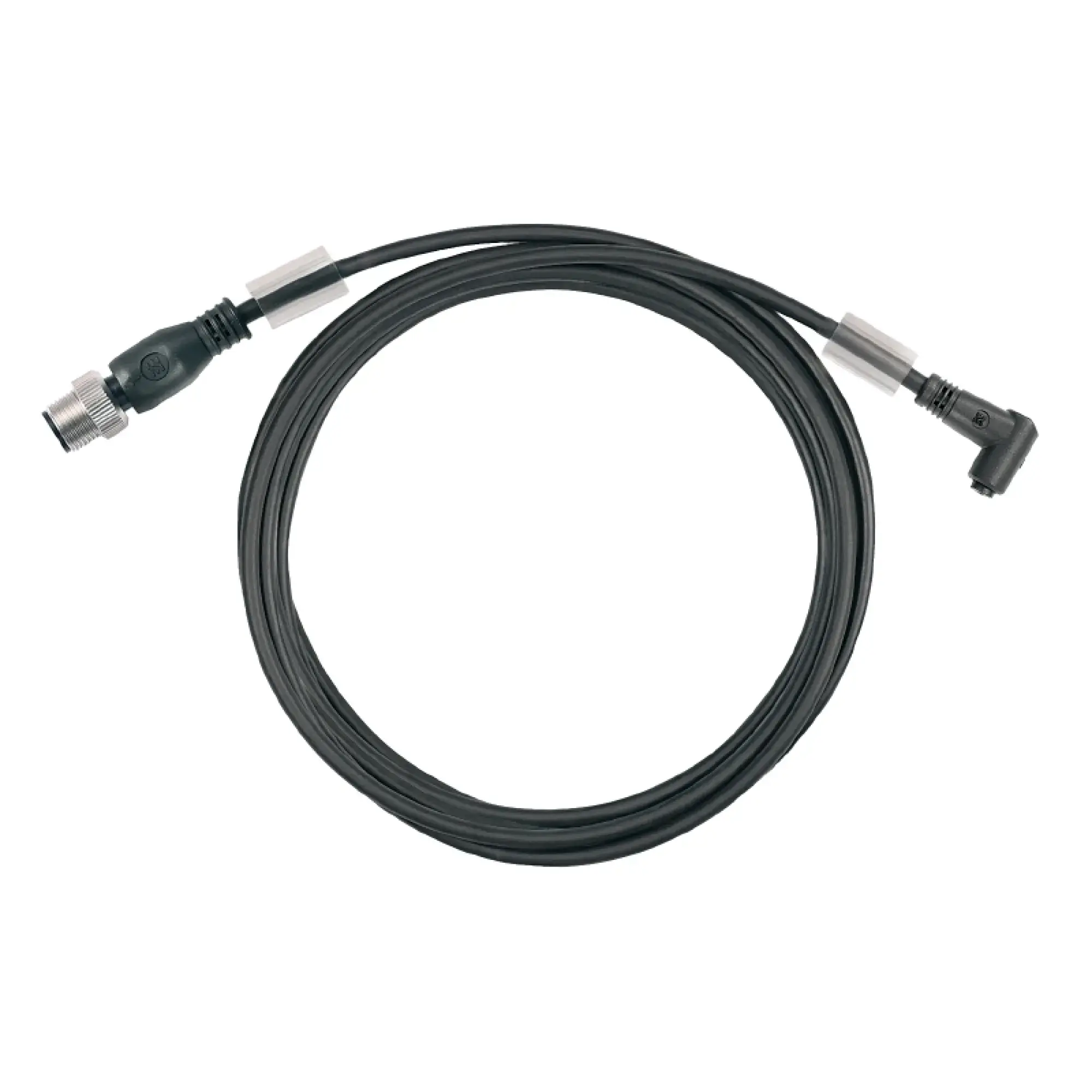 Weidmüller 9457570300 Sensor-actuator Cable (assembled), Connecting line, M12 / M8, Number of poles: 3, pin, straight - socket, 90&deg;, LED: No, Cable length: 3 m, Shielde (img_001)