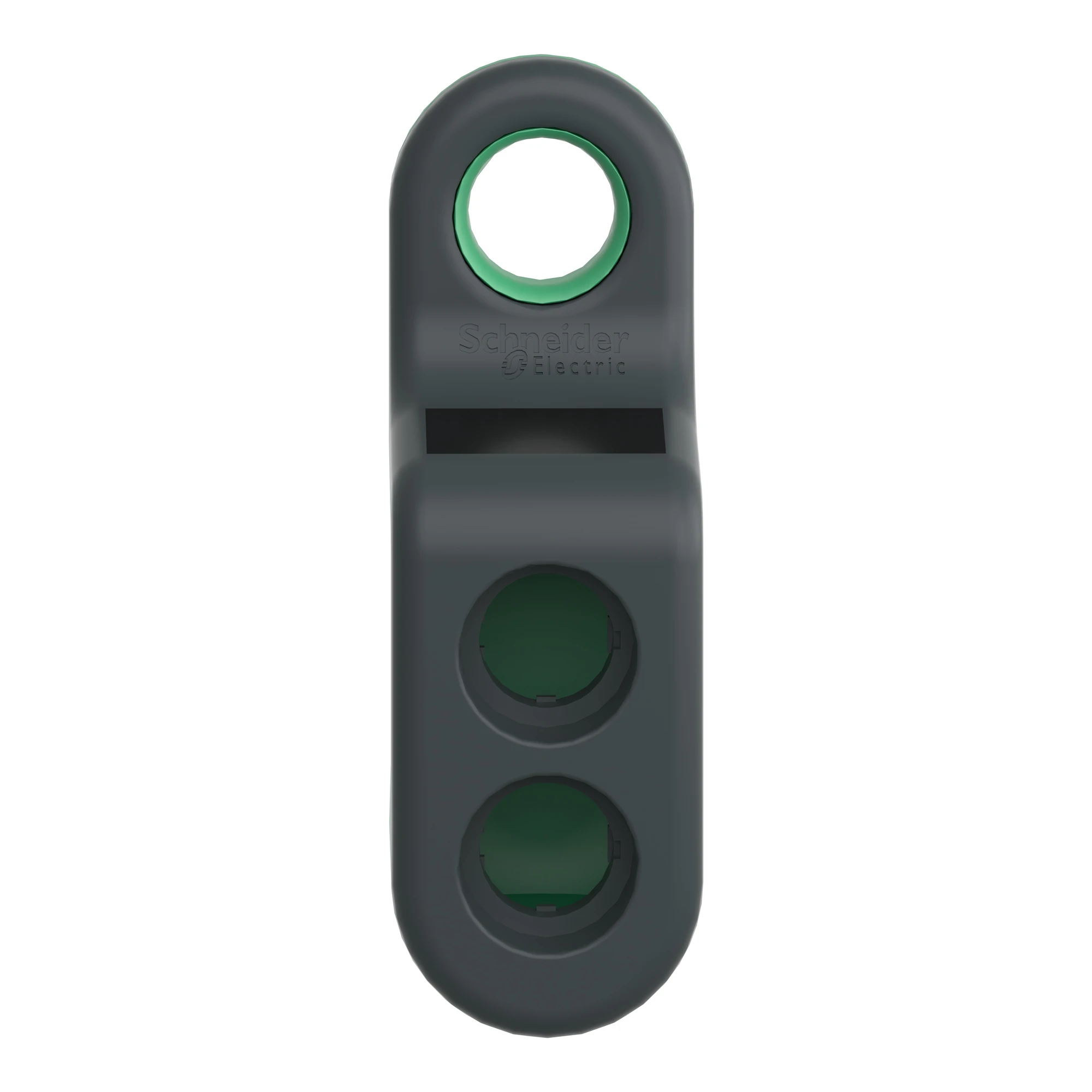 Schneider Electric ZBRM22 Empty Enclosure, Harmony XB5R, 2 Holes, Plastic, Ø22mm, Black, Green (img_005)