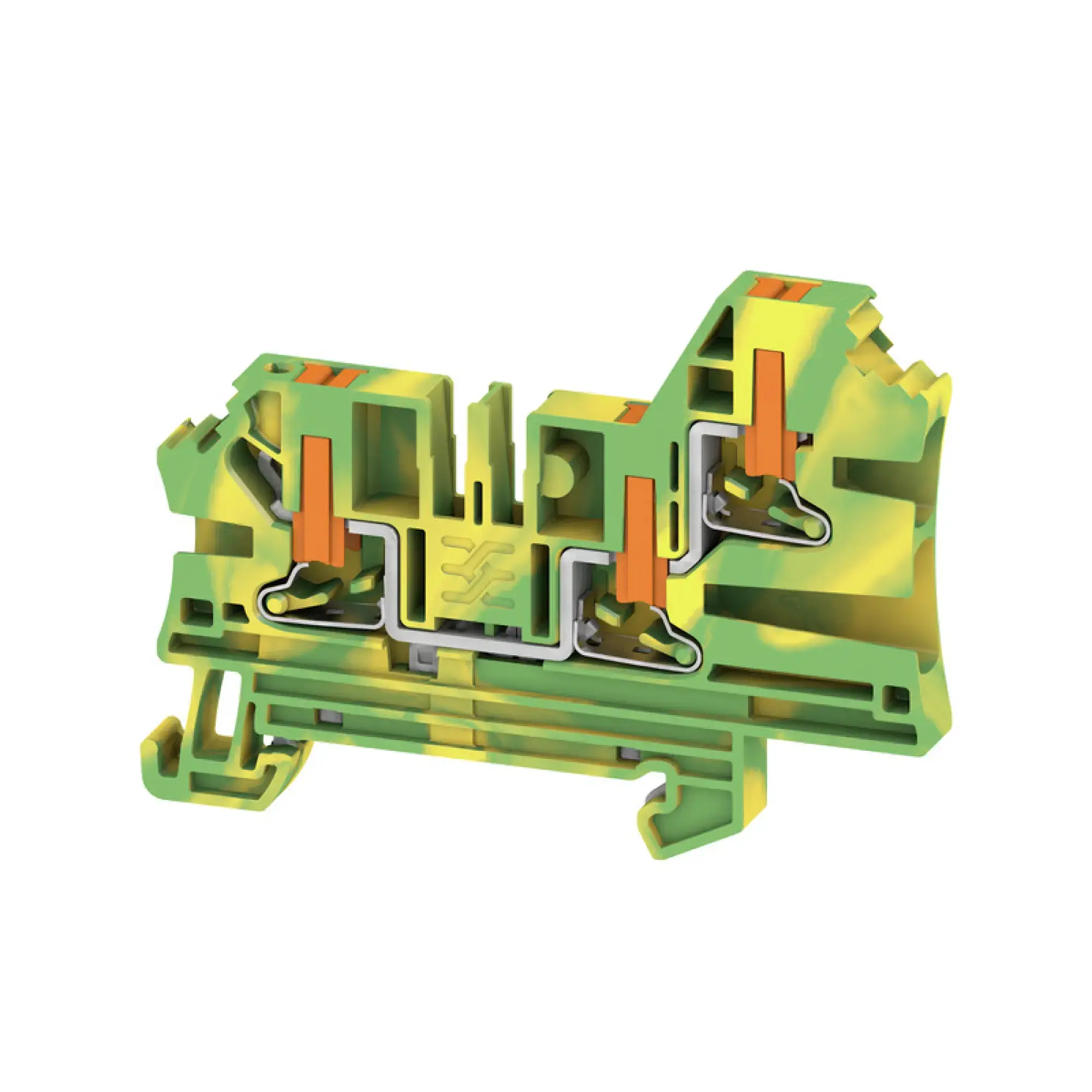 Weidmüller 2847750000 PE terminal, PUSH IN, Green/yellow, 4 mm², 1000 V, Number of connections: 3, Number of levels: 1, TS 35, V-0, Wemid (img_001) Weidmüller 2847750000 PE terminal, PUSH IN, Green/yellow, 4 mm², 1000 V, Number of connections: 3, Number of levels: 1, TS 35, V-0, Wemid (img_001)