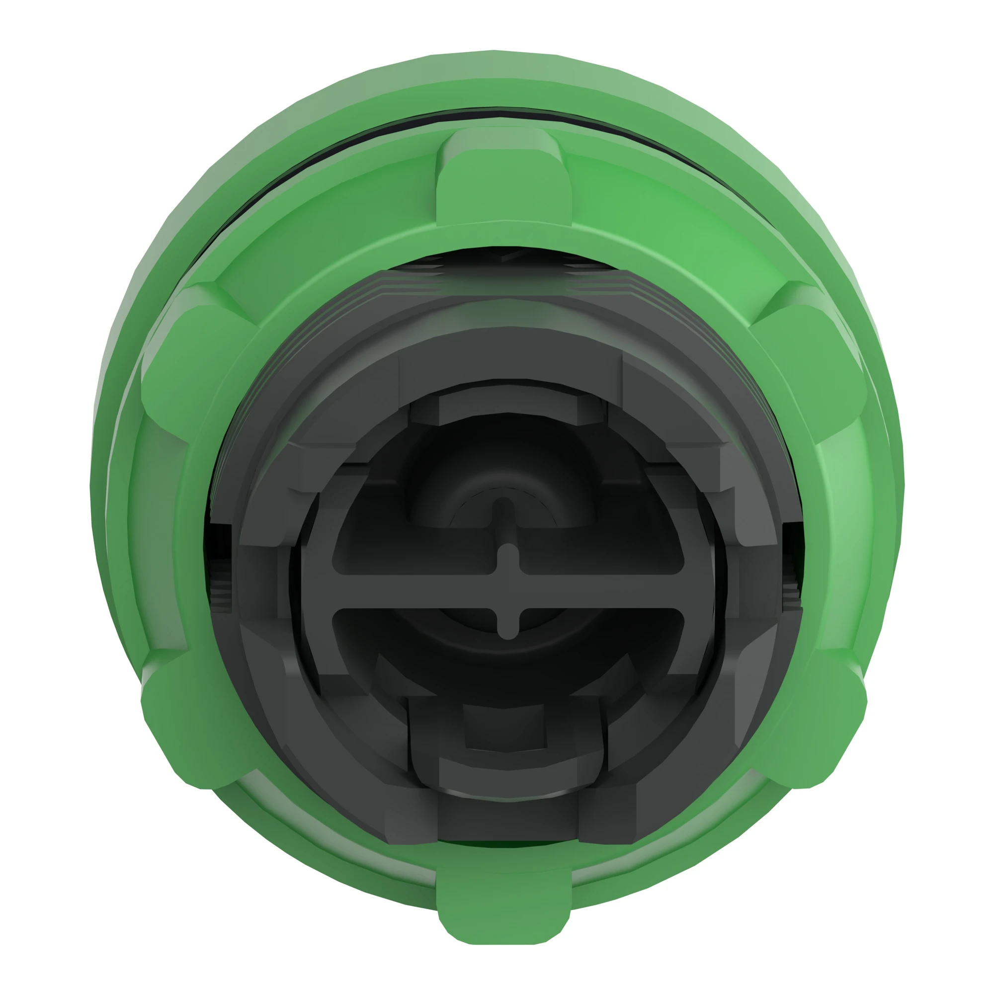 Schneider Electric ZB5AP3S Push Button, Front Element, Harmony XB5, Plastic, 22mm, Green, Unmarked, Momentary, with Protective Cap (img_002)