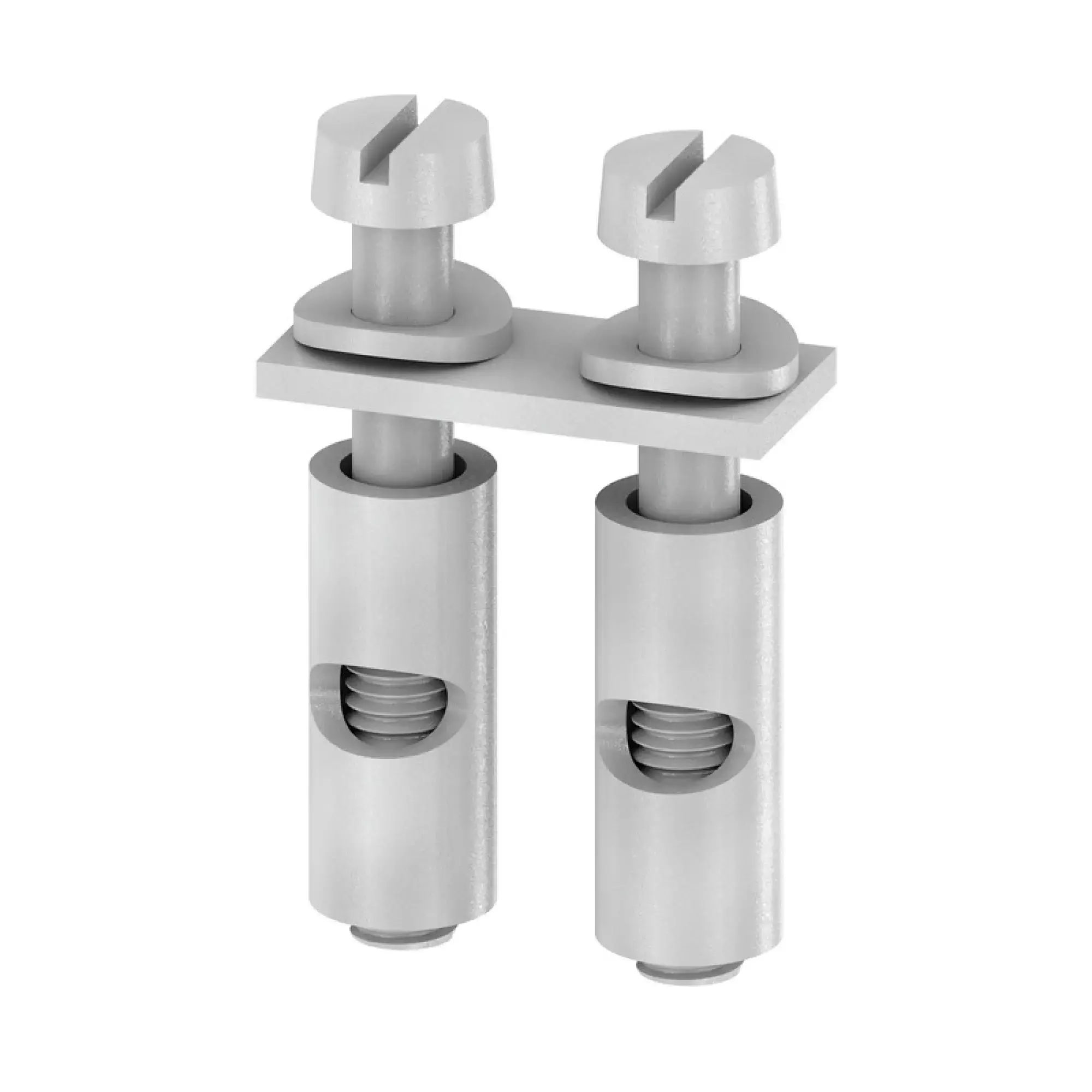 Weidmüller 0456700000 Cross-connector (terminal), when screwed in, grey, 41 A, Number of poles: 2, Pitch in mm: 6.00, Insulated: No, Width: 13.9 mm (img_001)
