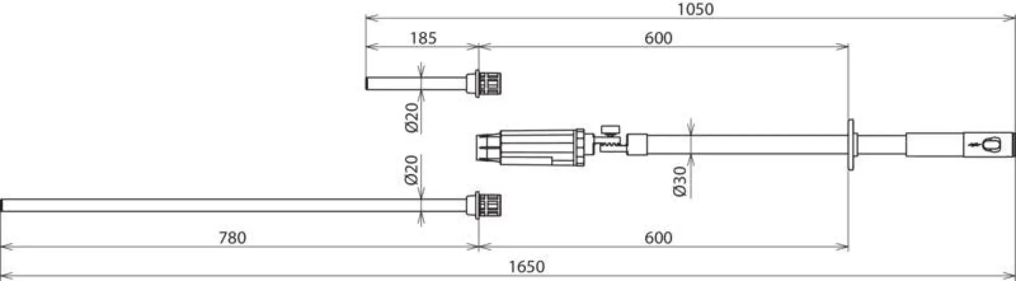 Dehn 767940 PHE III voltage detector 6-20kV 50Hz cat. S/L with gear coupling (img_005)
