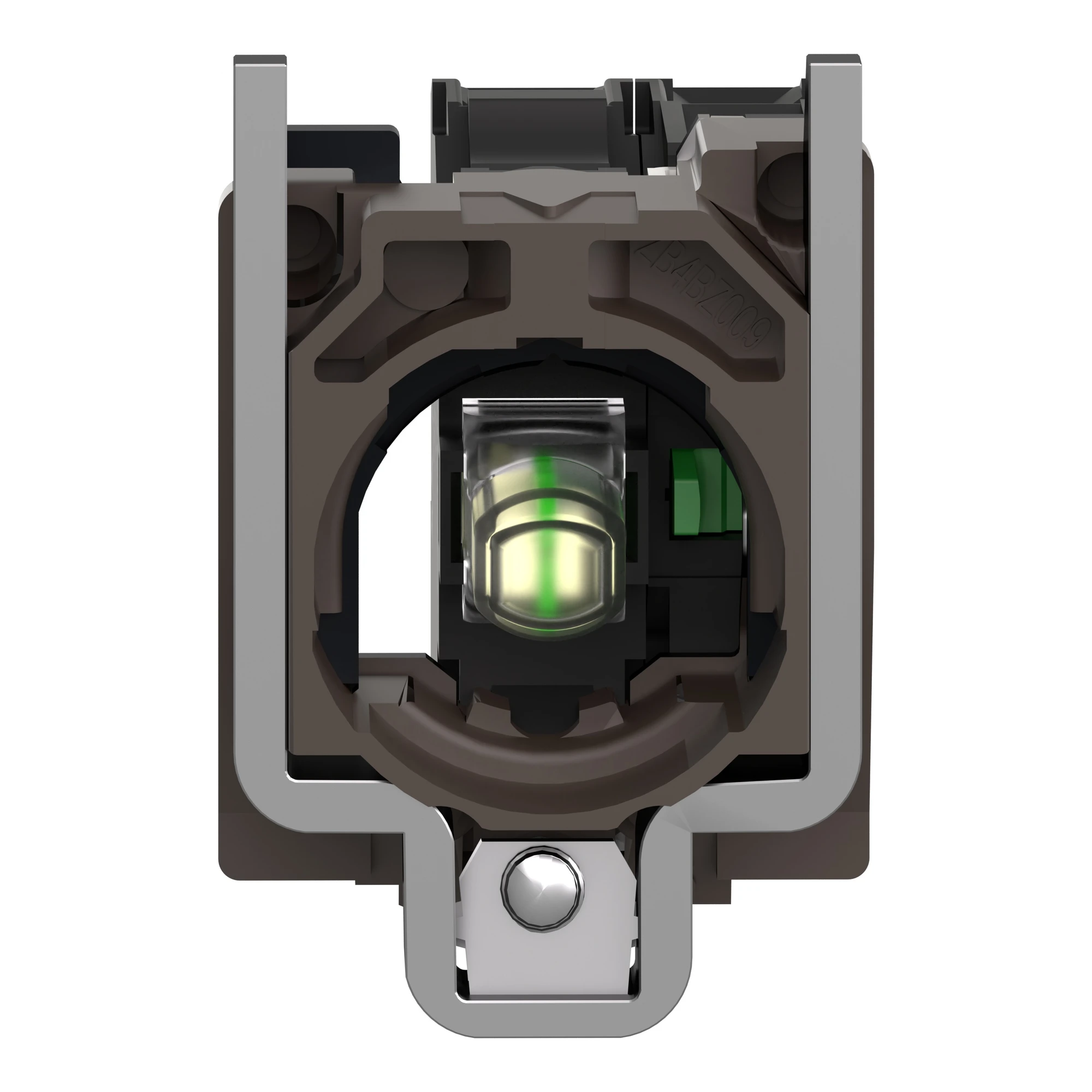 Schneider Electric ZB4BW0G11 Auxiliary contact block with mounting flange, Harmony XB4, metal, white, universal LED, 1S, 110-120V AC (img_005) Schneider Electric ZB4BW0G11 Auxiliary contact block with mounting flange, Harmony XB4, metal, white, universal LED, 1S, 110-120V AC (img_005)