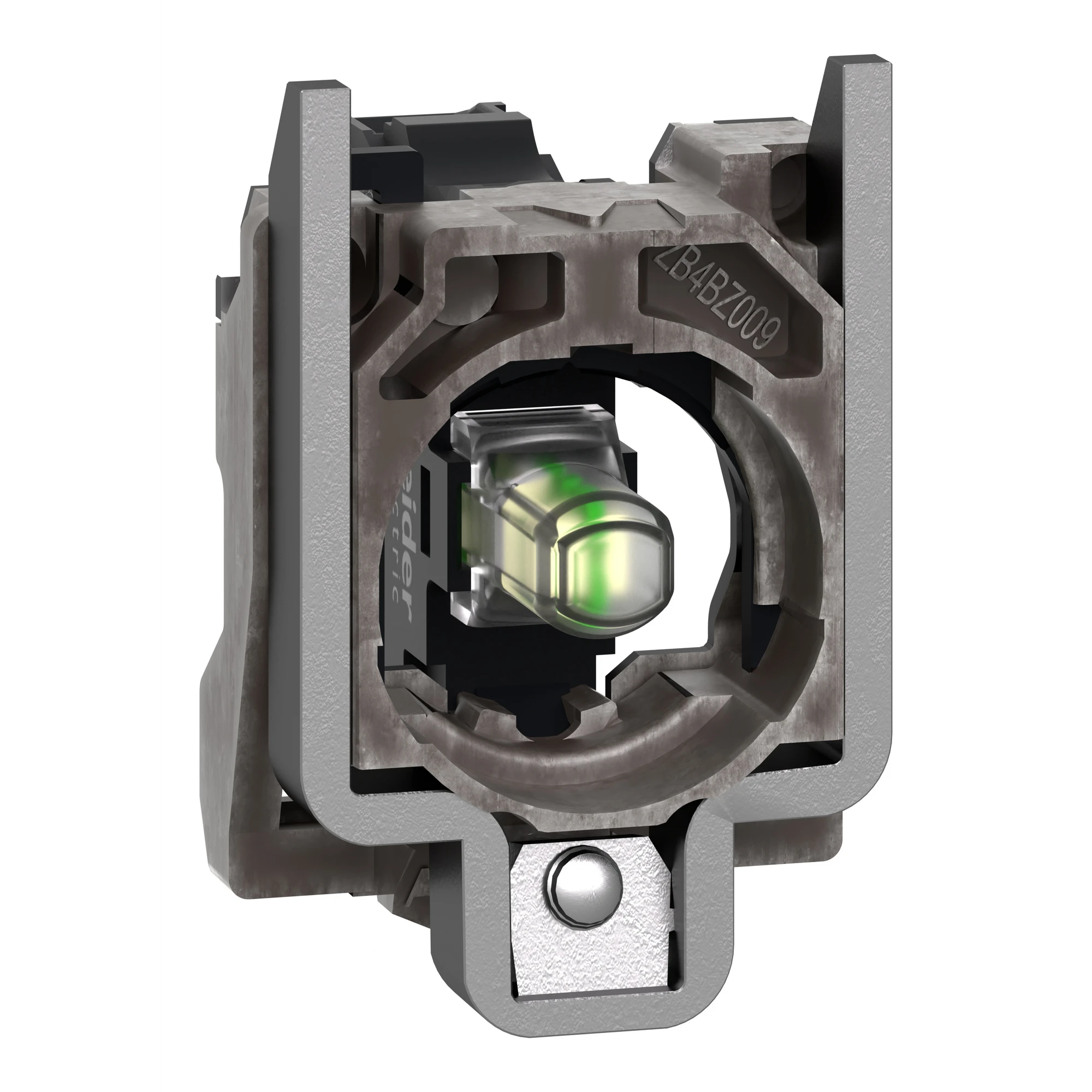 Schneider Electric ZB4BVB1 Lamp socket with mounting flange, Harmony XB4, metal, white, universal LED, screw clamp, 24V ACDC (img_001) Schneider Electric ZB4BVB1 Lamp socket with mounting flange, Harmony XB4, metal, white, universal LED, screw clamp, 24V ACDC (img_001)