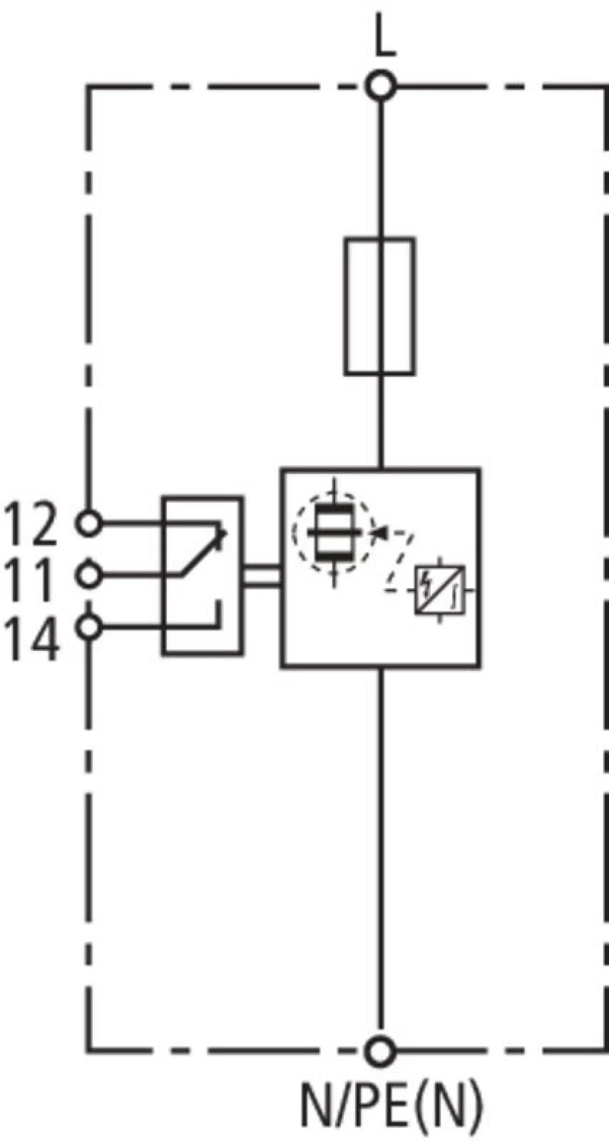 Dehn 961205 Combined arrester Type 1 + Type 2 DEHNvenCI 1-pole 255V a.c. with backup fuse (img_007)