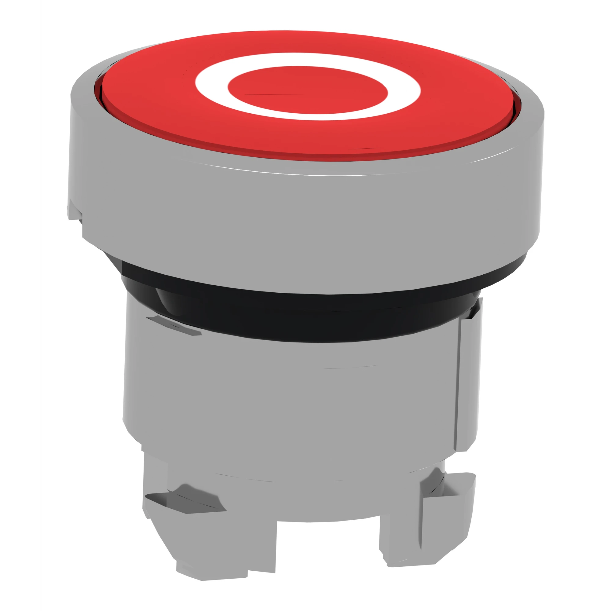 Schneider Electric ZB4BA432 Push Button, Front Element, Harmony XB4, Metal, 22mm, Red, Marked O, Momentary (img_007)