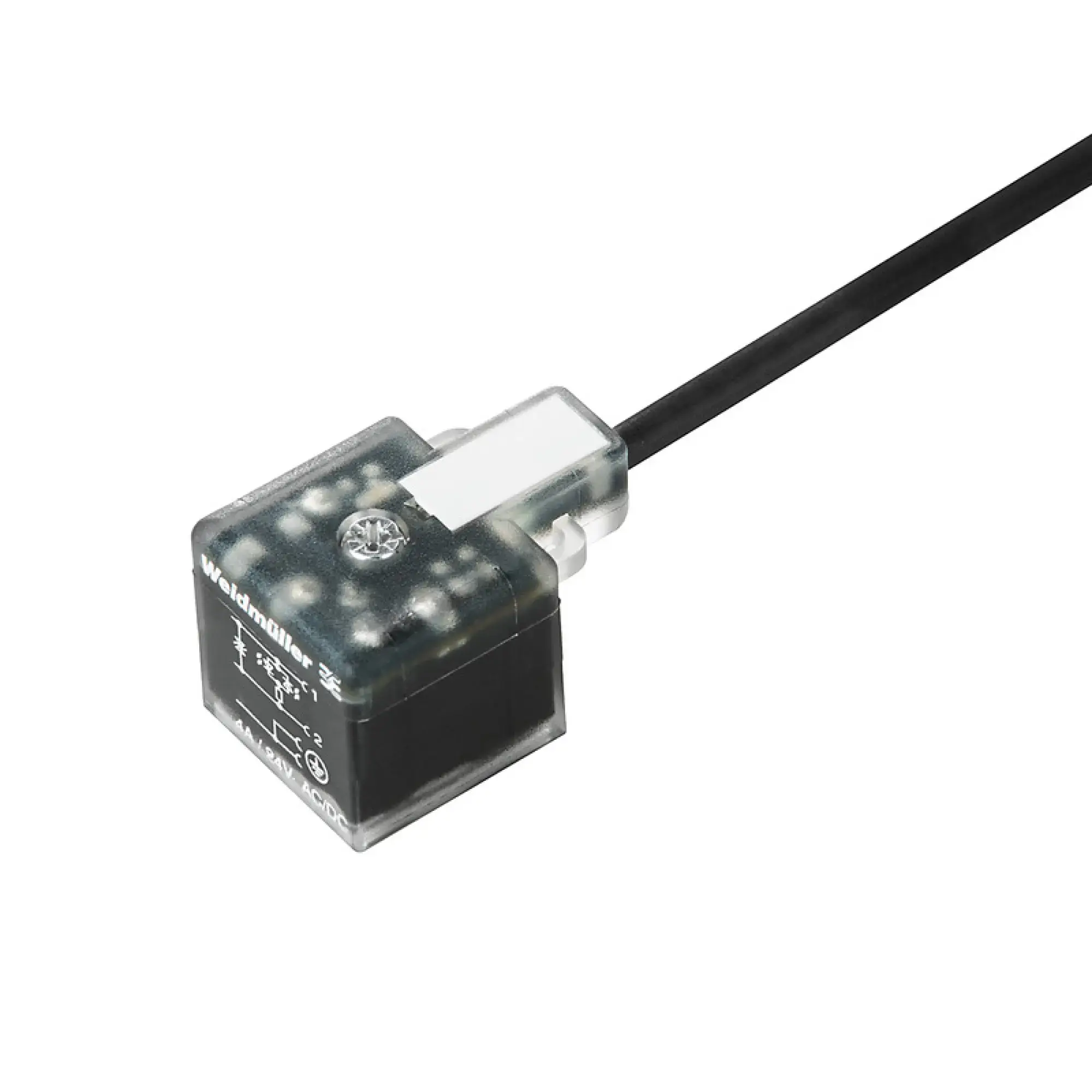 Weidmüller 1815702000 Valve cable (assembled), One end without connector - valve plug, Design A (18 mm), Cable length: 20 m, PUR, black (img_002)