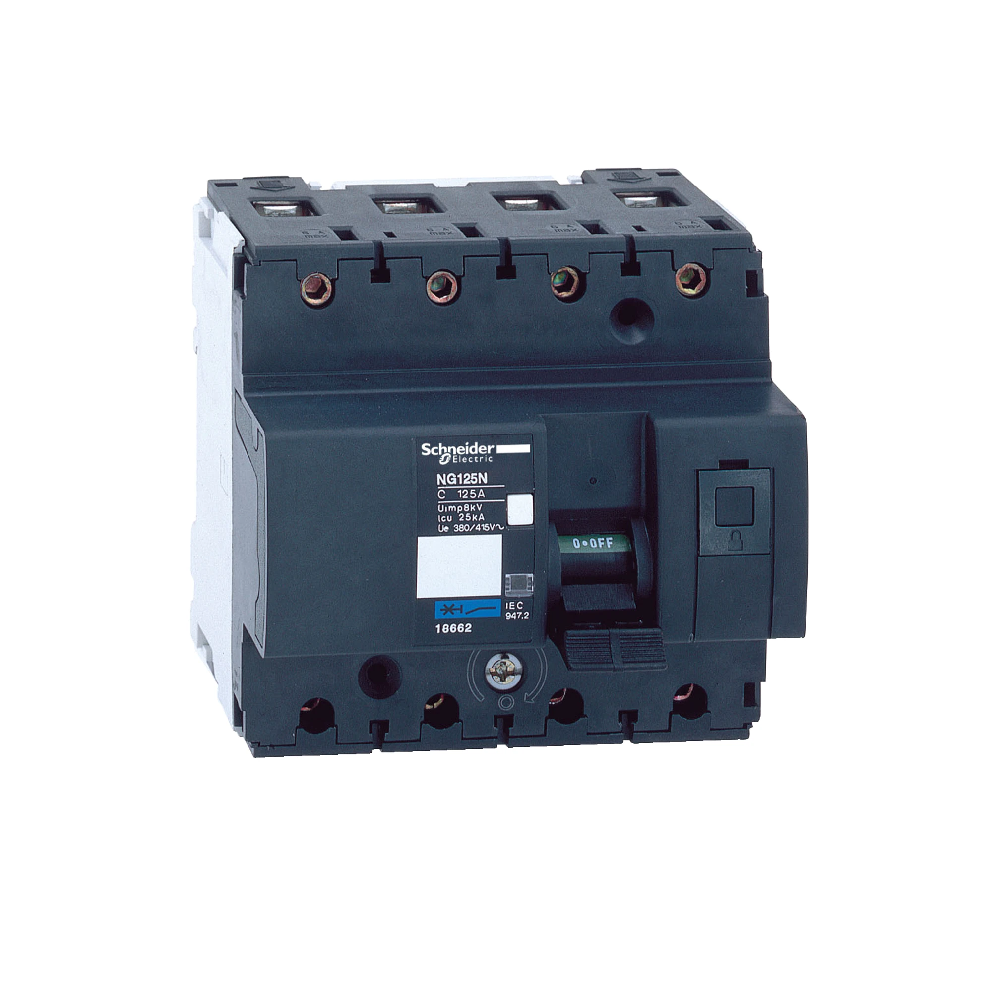 Schneider Electric 18658 Circuit Breaker NG125N, 4P, 80A, C-Characteristic (img_001) Schneider Electric 18658 Circuit Breaker NG125N, 4P, 80A, C-Characteristic (img_001)
