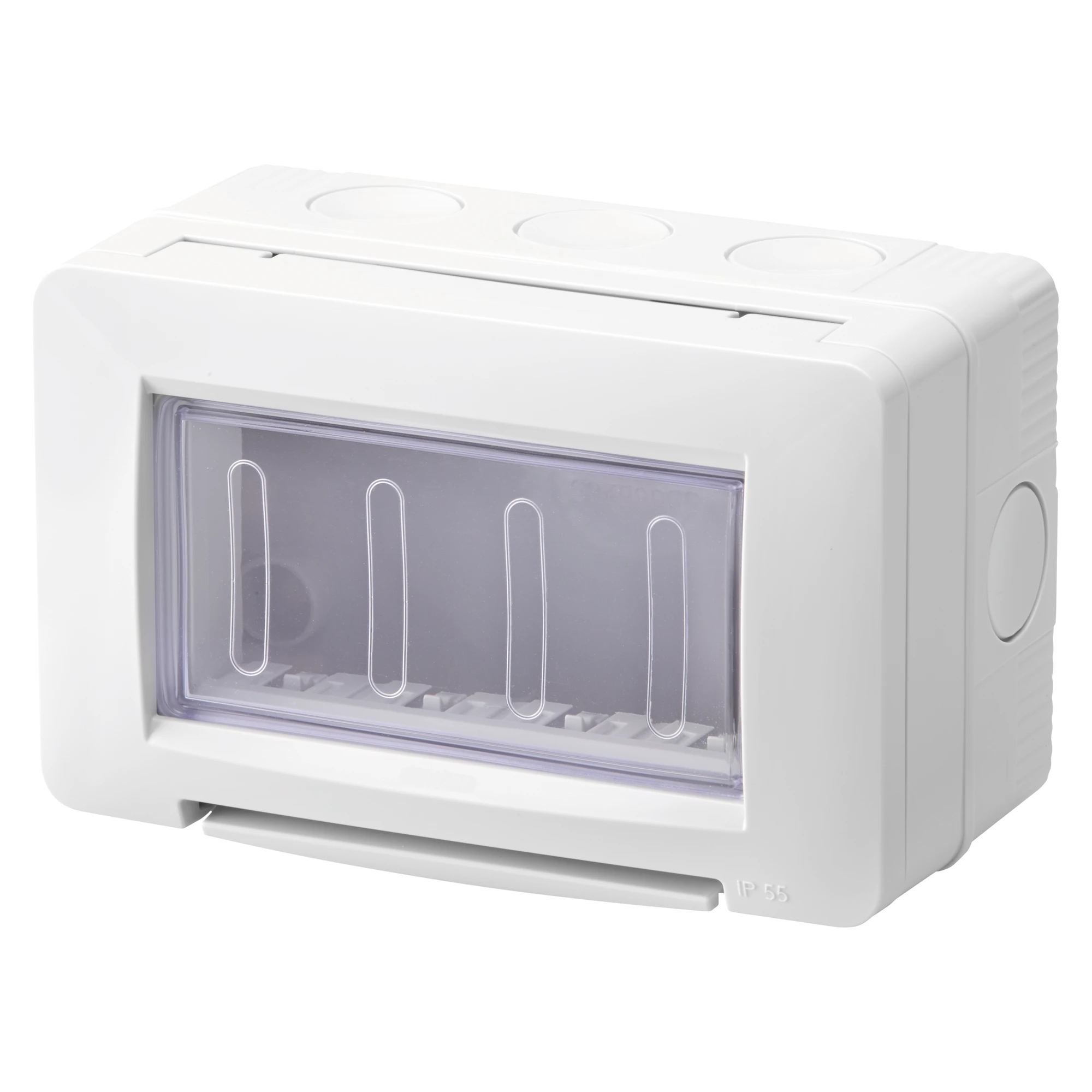 GEWISS GW16514 SELF-SUPPORTING EMPTY CONTAINER - WATERTIGHT IP55 4 GANG - RAL 7035 GREY - CHORUSMART (img_001) GEWISS GW16514 SELF-SUPPORTING EMPTY CONTAINER - WATERTIGHT IP55 4 GANG - RAL 7035 GREY - CHORUSMART (img_001)