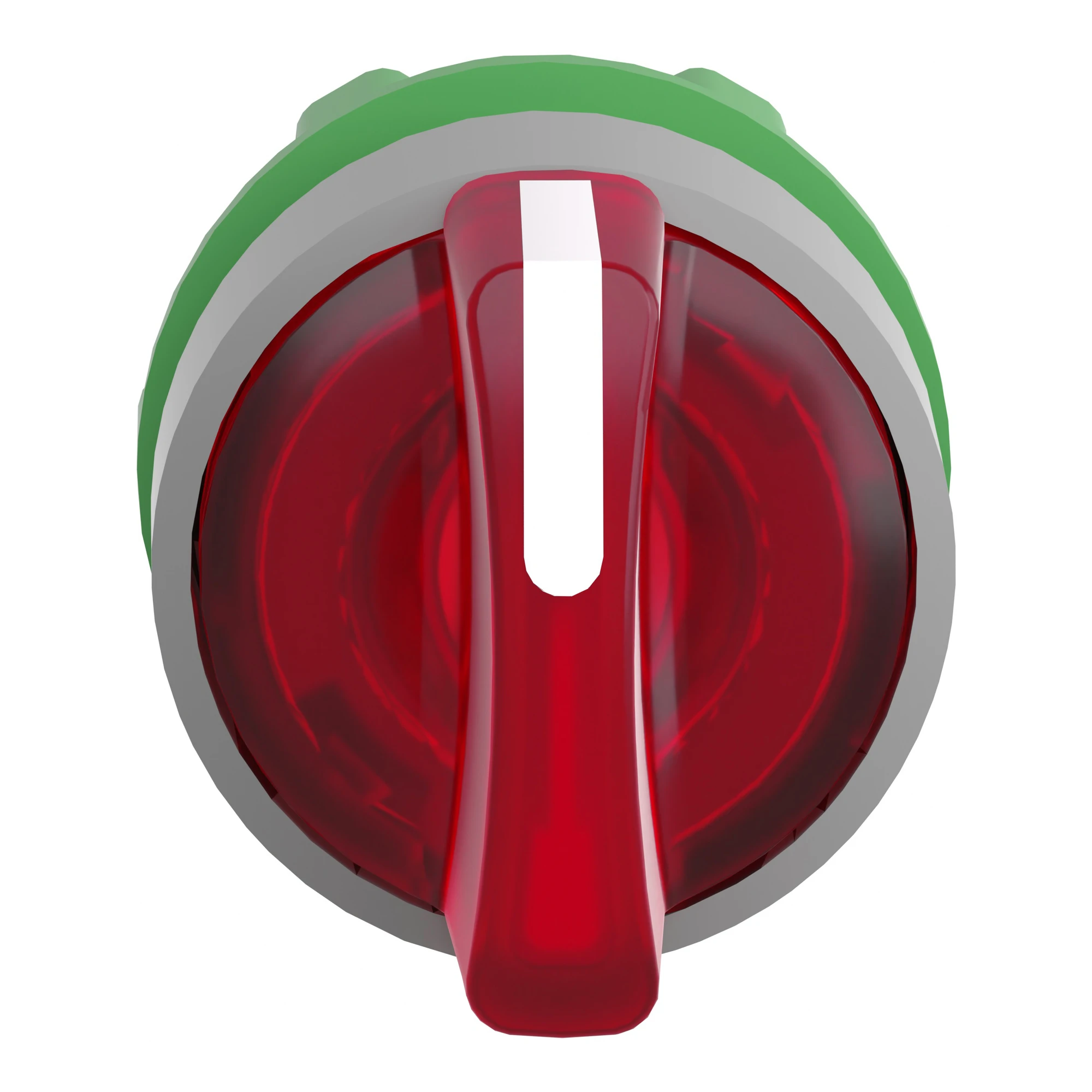 Schneider Electric ZB5AK1543C0 Pilot light selector switch, front element, Harmony XB5, plastic, 22mm, red, for universal LED, 3 positions, center detent (img_004)