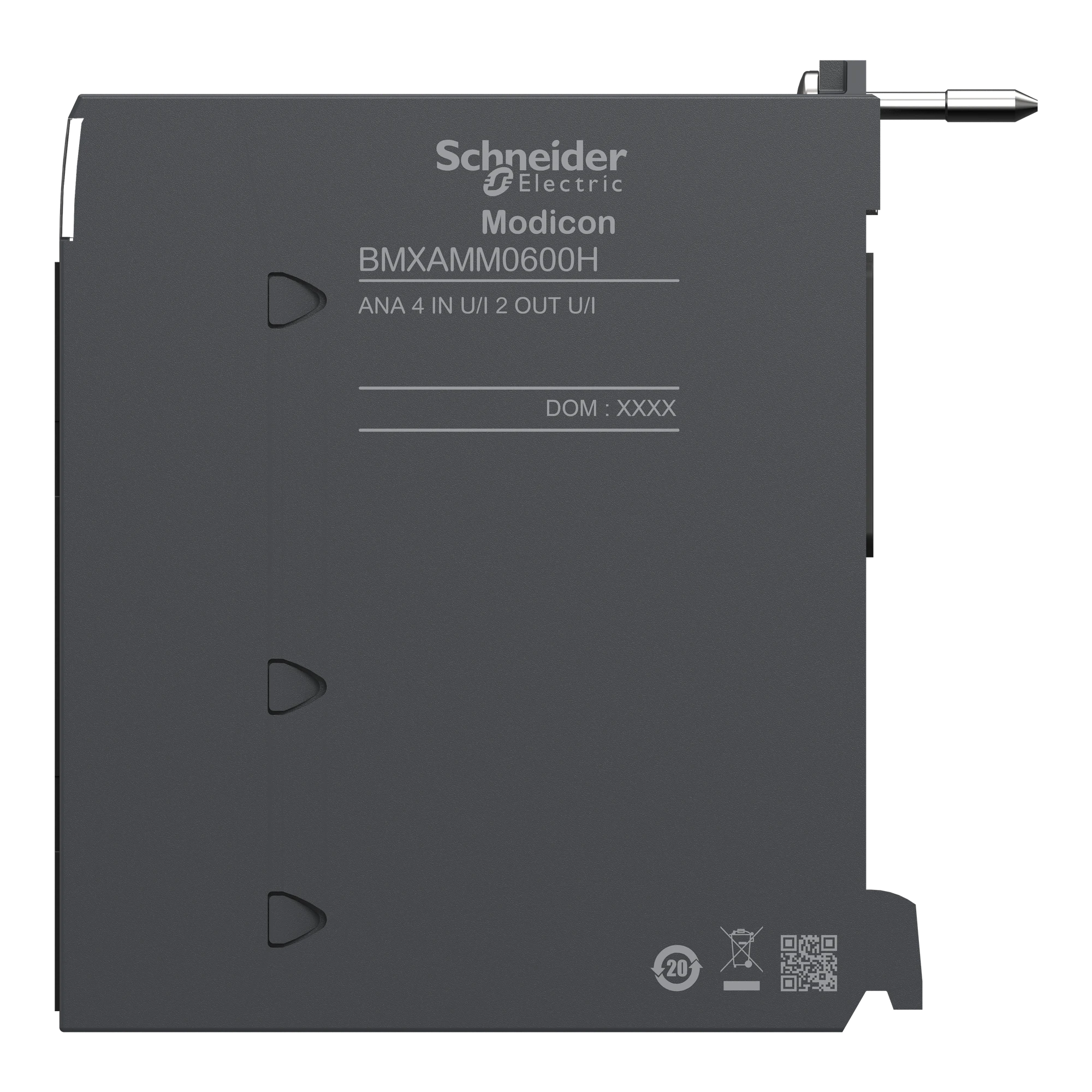 Schneider Electric BMXAMM0600H Modicon X80 I/O Module, analog, 4 inputs & 2 outputs, 0/4-20mA, +/-10V, non-isolated, robust design (img_007) Schneider Electric BMXAMM0600H Modicon X80 I/O Module, analog, 4 inputs & 2 outputs, 0/4-20mA, +/-10V, non-isolated, robust design (img_007)