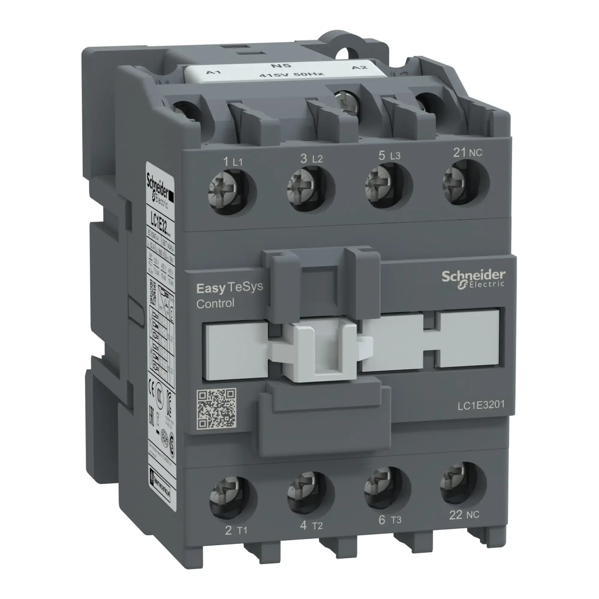 Schneider Electric LC1E3201N5 Easy TeSys Leistungsschütz 3P 32A 1NC 415V AC 50Hz (img_002)