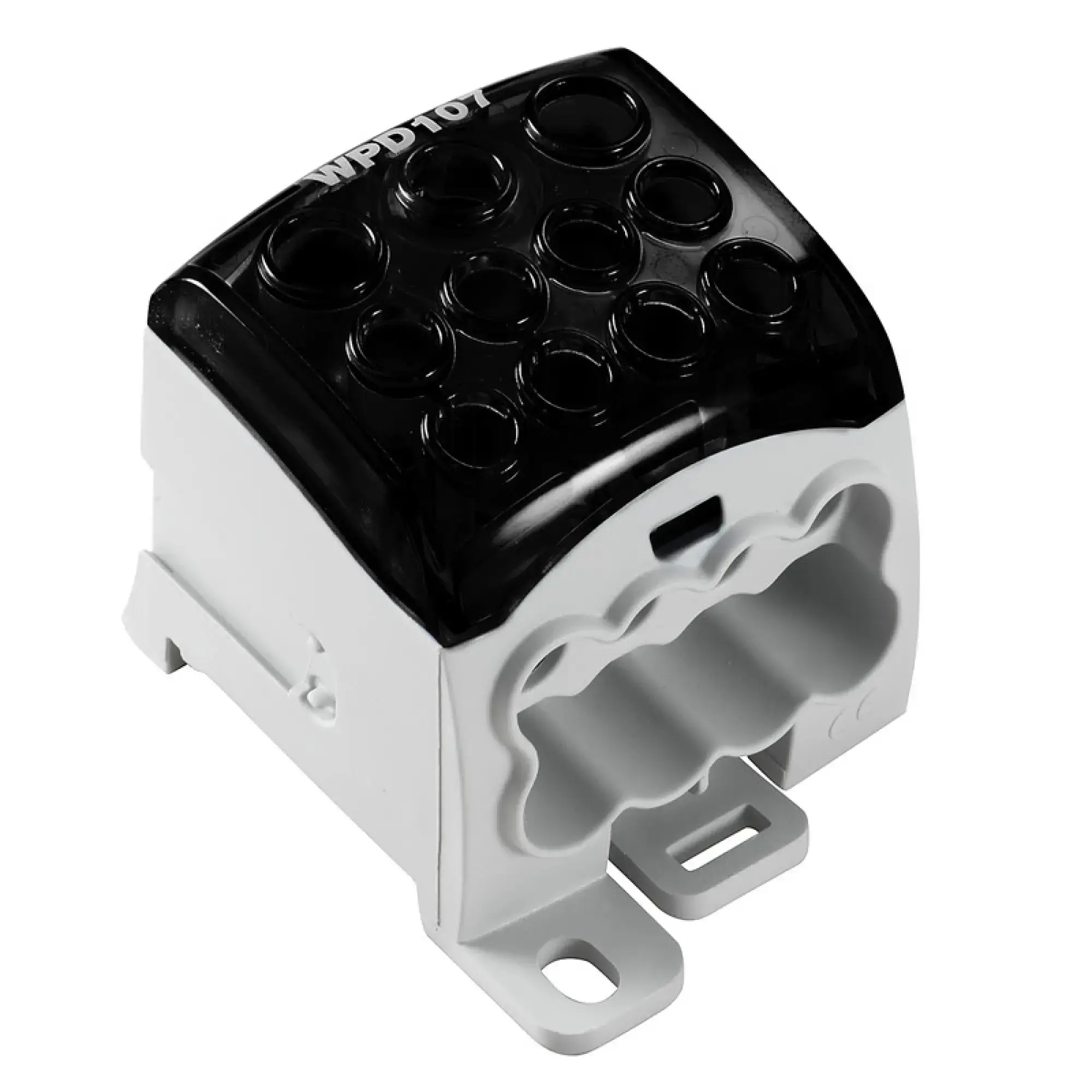 Weidmüller 2725450000 Potential distributor terminal, Screw connection, black, 95 mm², 270 A, 1000 V, Number of connections: 11, Number of levels: 1, Mounting plate, TS 35, (img_001) Weidmüller 2725450000 Potential distributor terminal, Screw connection, black, 95 mm², 270 A, 1000 V, Number of connections: 11, Number of levels: 1, Mounting plate, TS 35, (img_001)