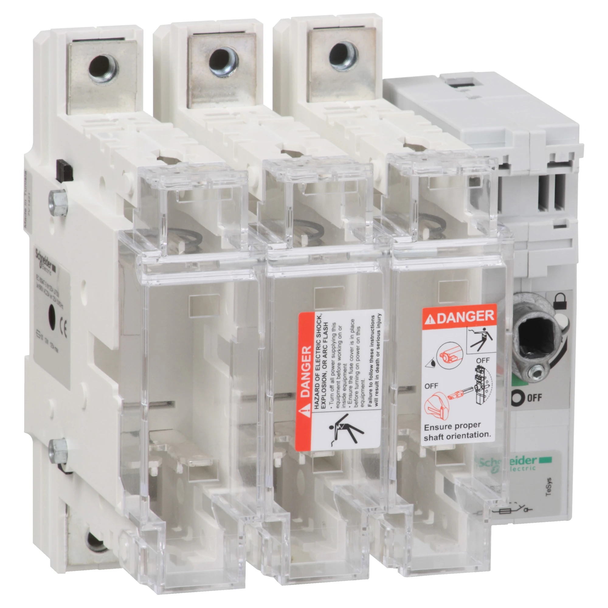 Schneider Electric GS2N3 Load Disconnect Switch w. Fuses TeSys GS2N, 3p, 250A, DIN 1 (img_001)
