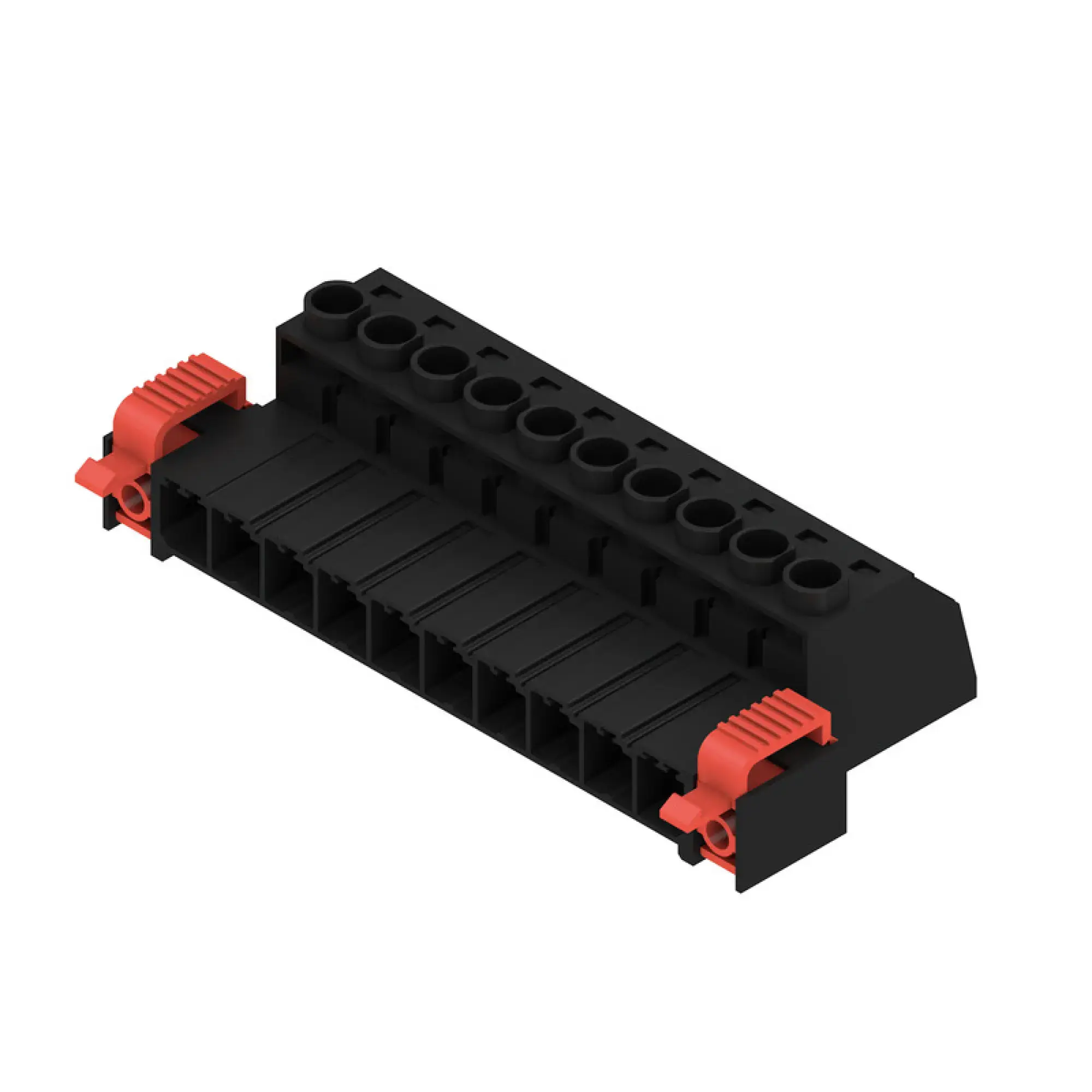 Weidmüller 1950960000 PCB connector (wire connection), 1000 V, 57 A, Pitch in mm: 7.62, 6 mm², Number of poles: 10, Clamping yoke connection, Box (img_001)