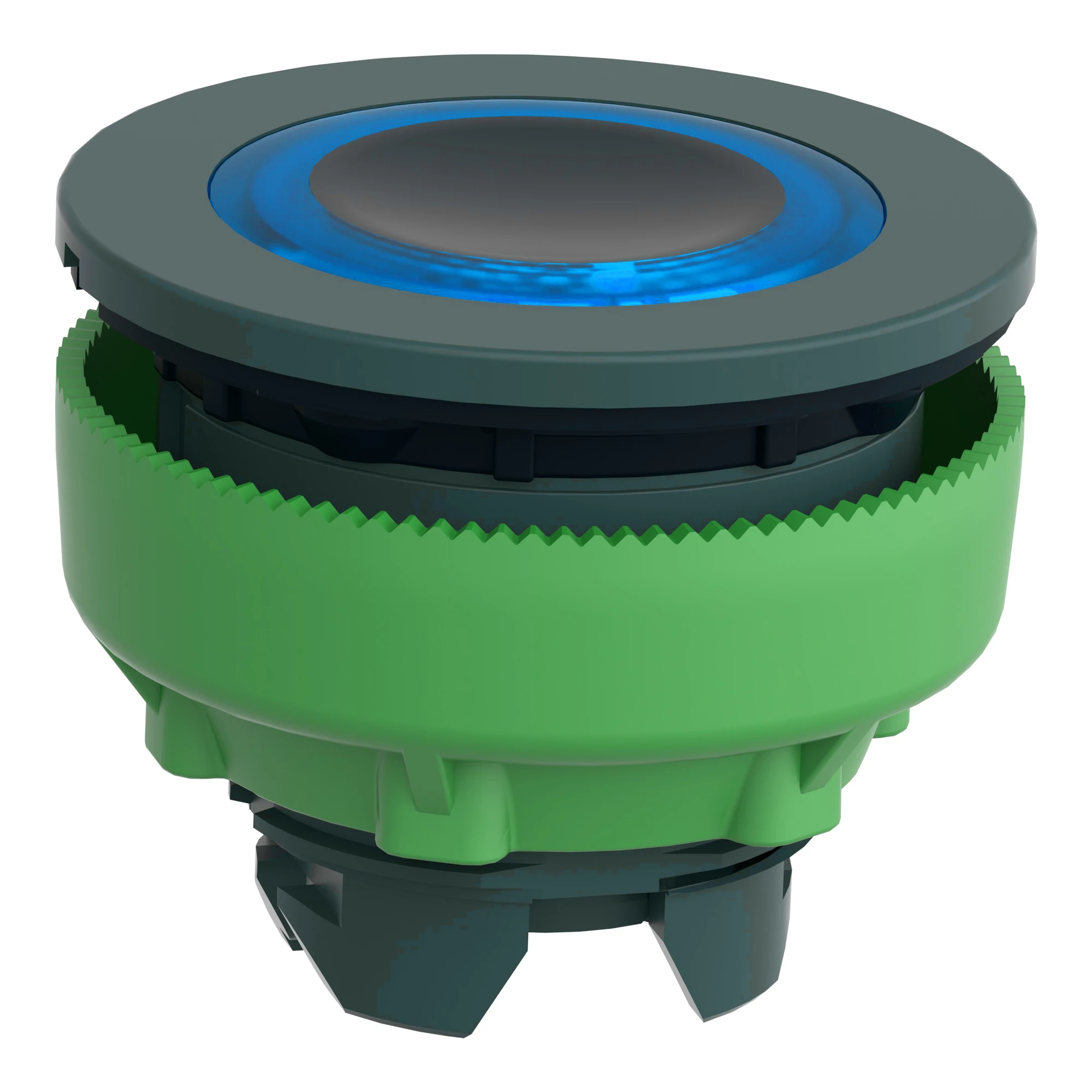 Schneider Electric ZB5FW963 Illuminated Push Button, Front Element, Harmony XB5F, Plastic, 30mm, Blue, for Universal LED, Illuminated Ring (img_003)