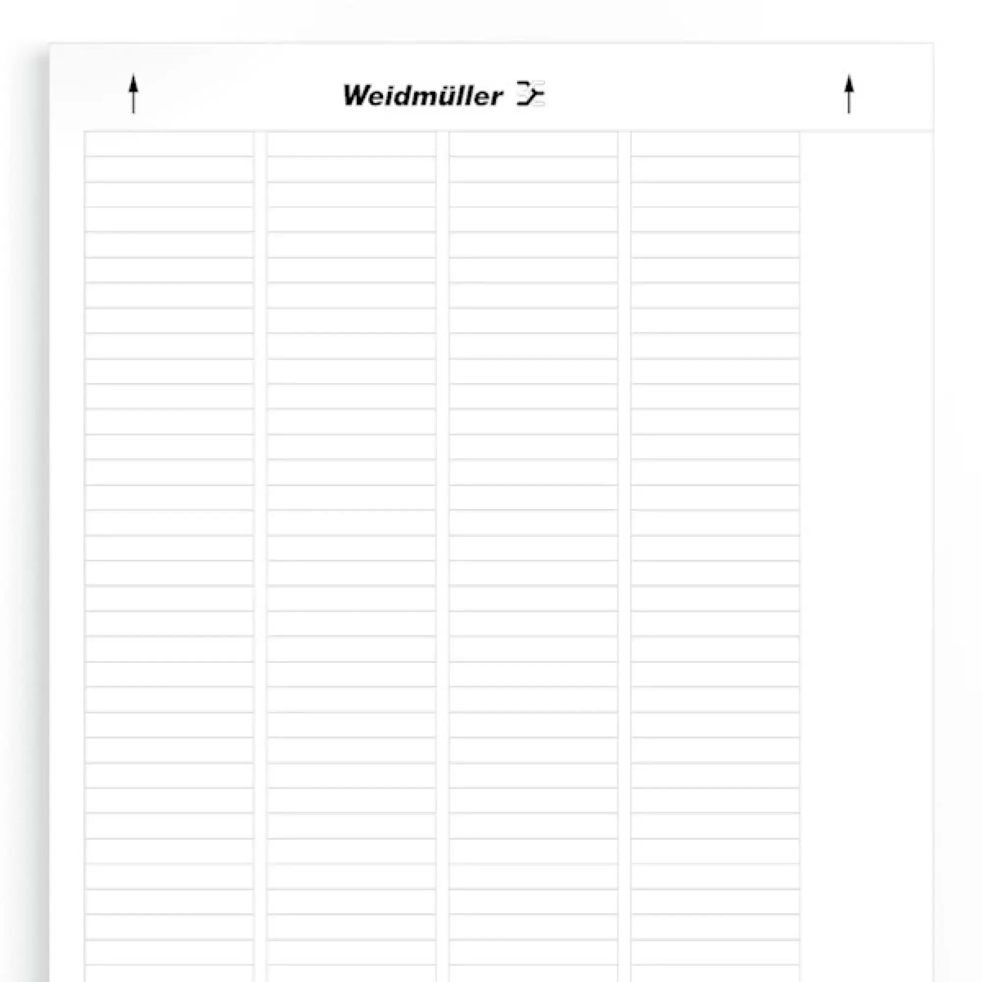 Weidmüller 1760461044 Device marking, Width: 40 mm, Polyester, PVC-free, white, Operating temperature range: -40...150 °C (img_001) Weidmüller 1760461044 Device marking, Width: 40 mm, Polyester, PVC-free, white, Operating temperature range: -40...150 °C (img_001)