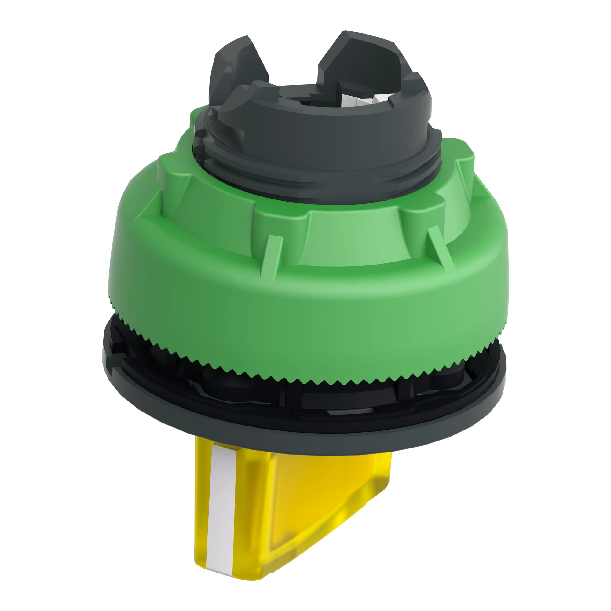 Schneider Electric ZB5FK1283 Illuminated Selector Switch, Front Element, Harmony XB5F, Plastic, 30mm, Yellow, for Universal LED, 2 Positions, Latching (img_007)